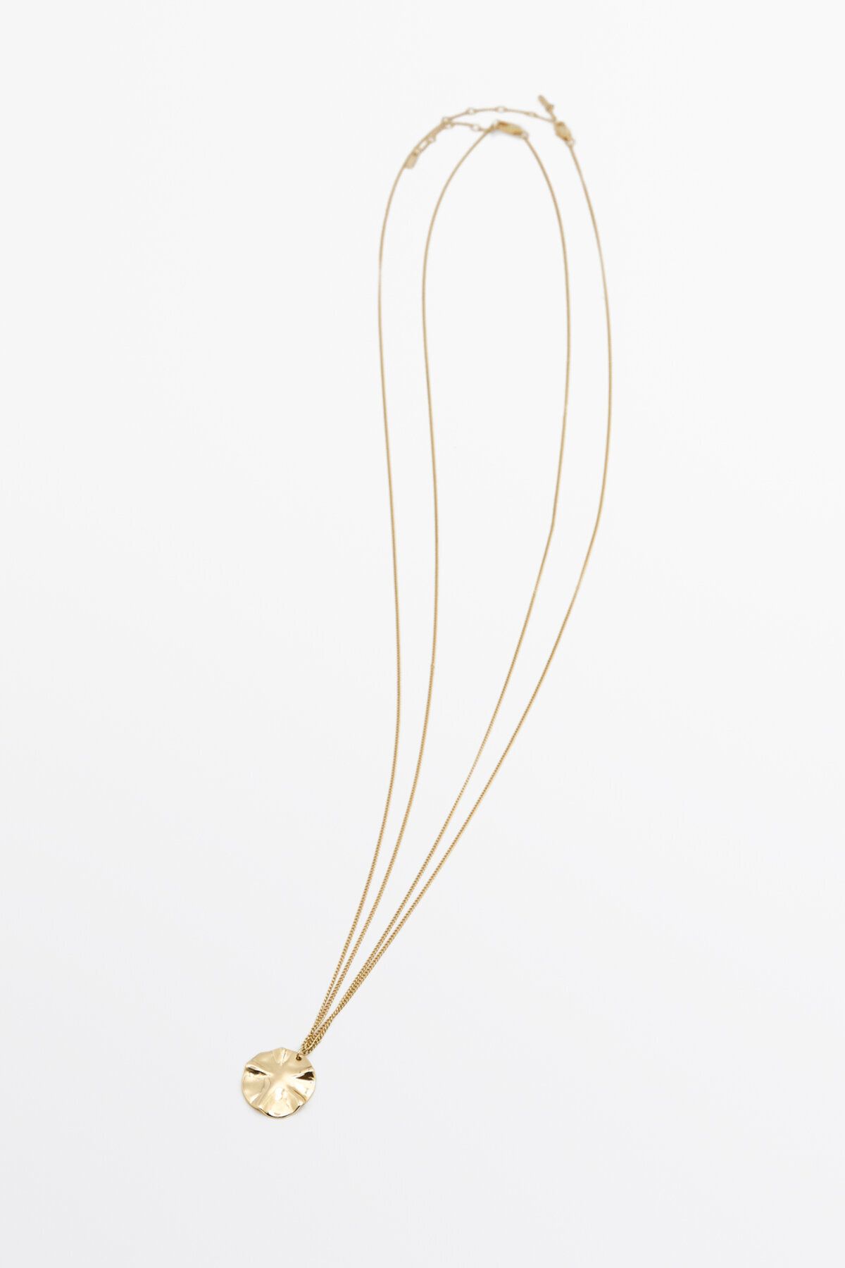 Massimo Dutti Dokulu parça detaylı uzun kolye