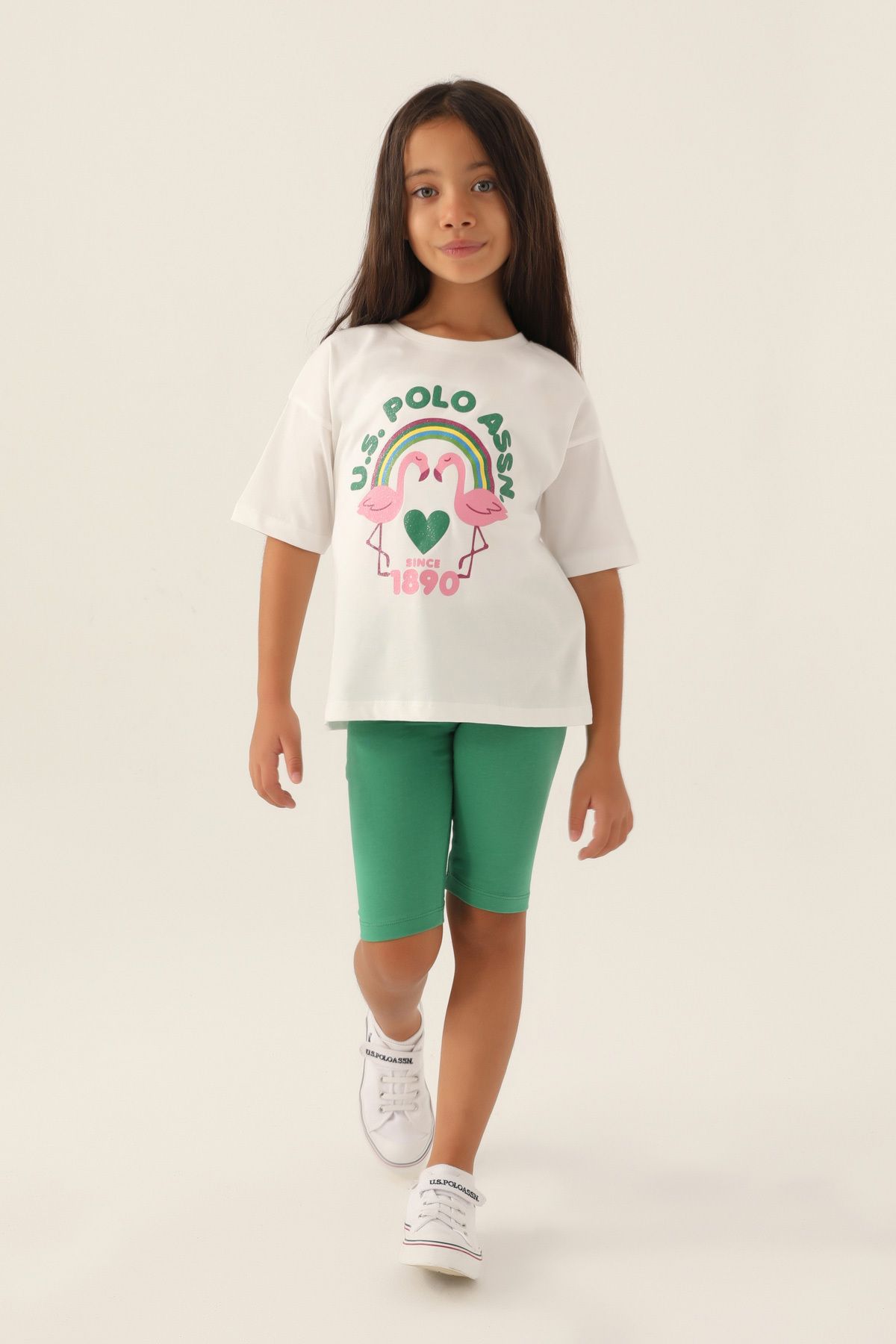 U.S. Polo Assn. US Polo- Bermuda Kız Çocuk Pijama Takımı