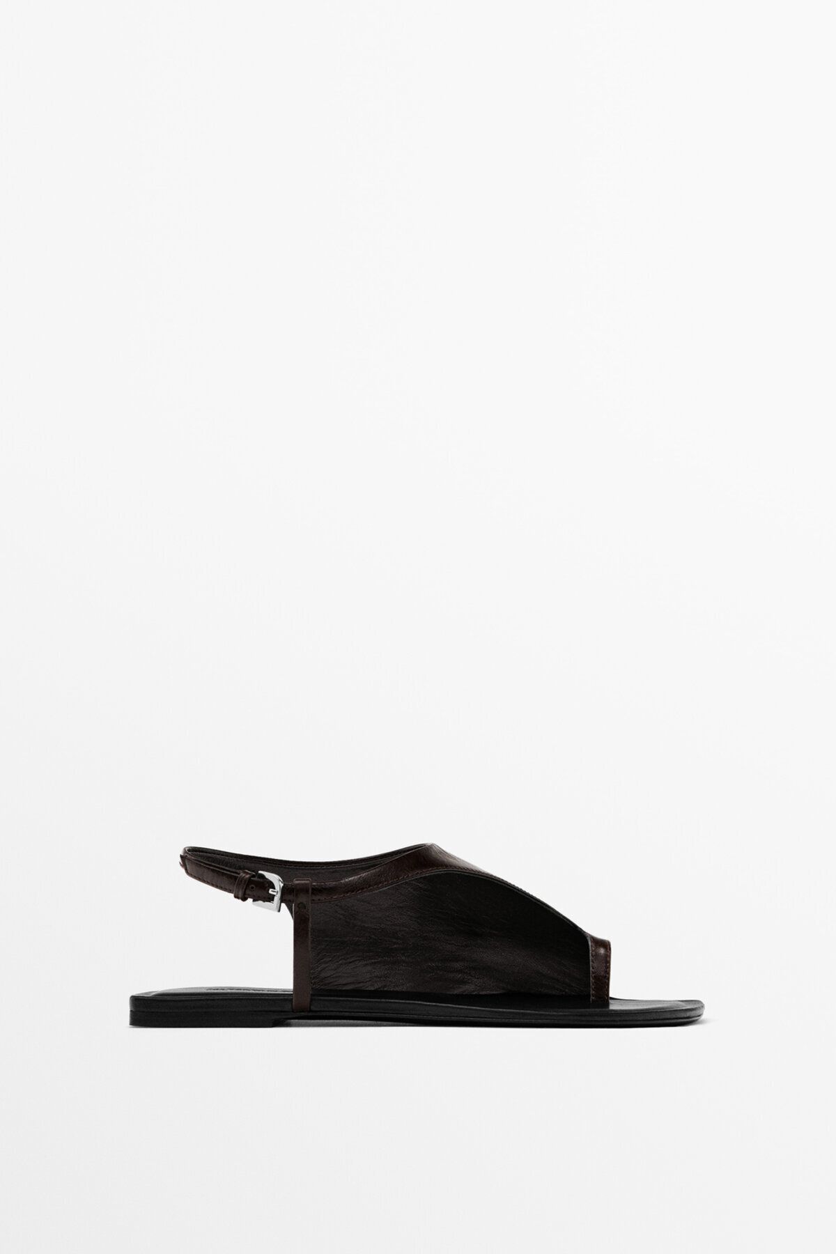 Massimo Dutti Limited Edition - Asimetrik tasarımlı düz sandalet