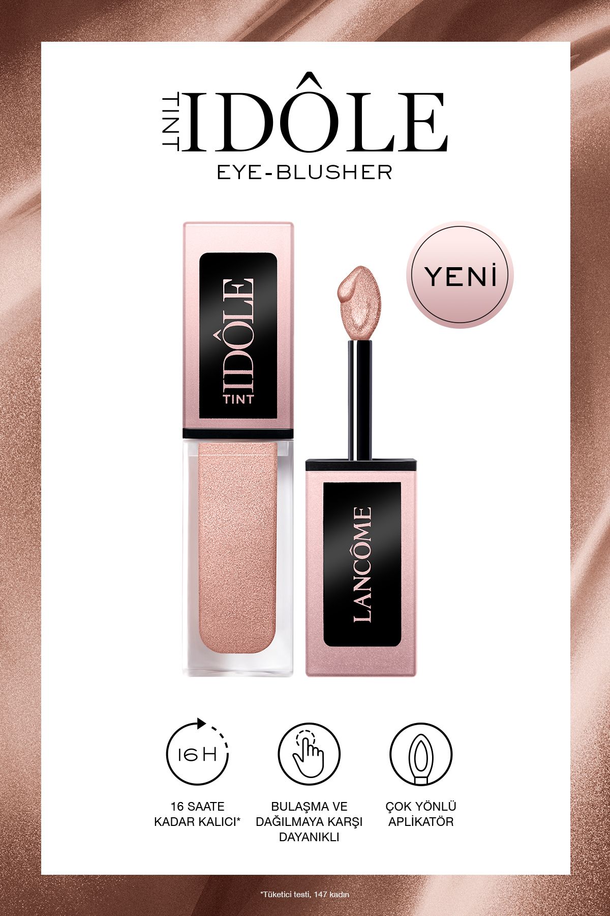 Lancome Idôle Tint Çok Yönlü Likit Göz Farı & Allık 02 - Desert Sand 3614274097887