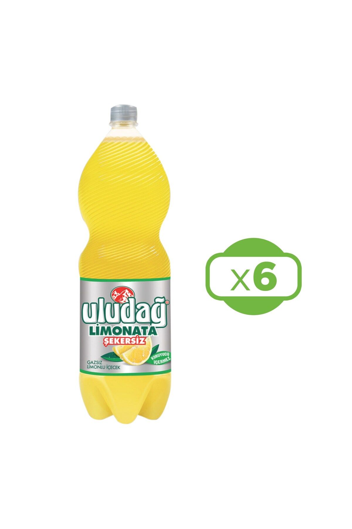 Uludağ Limonata Şekersiz 2 lt x 6 Adet