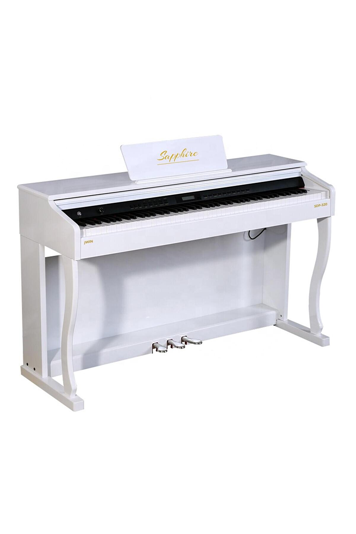 JWIN Sdp-320 Çekiç Aksiyonlu 88 Tuşlu Dijital Piyano - Beyaz