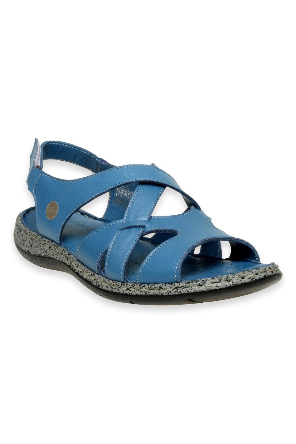 Mammamia D24Ys-1425Z Günlük Mavi Kadın Sandalet