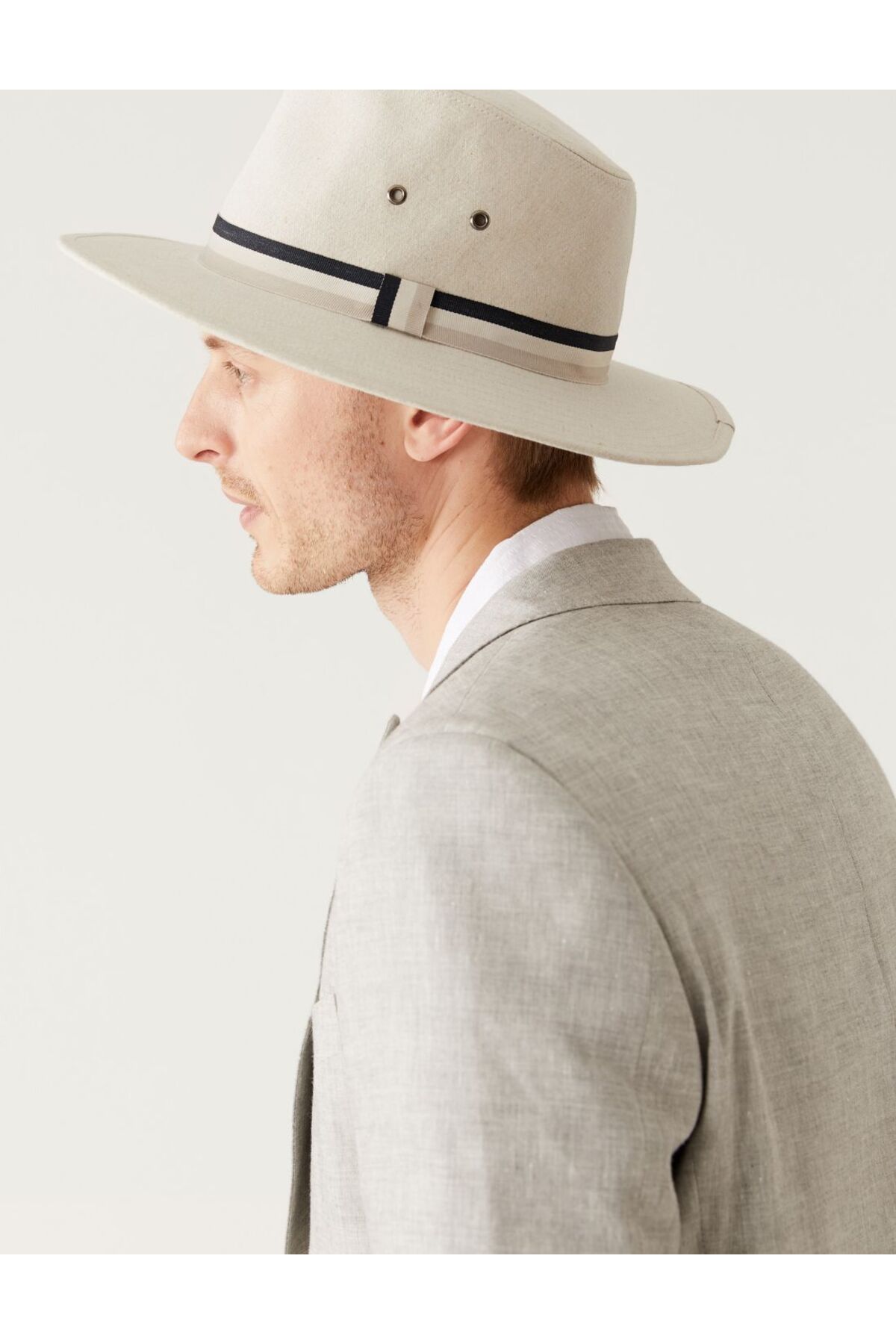Marks & Spencer Şerit Detaylı Keten Şapka