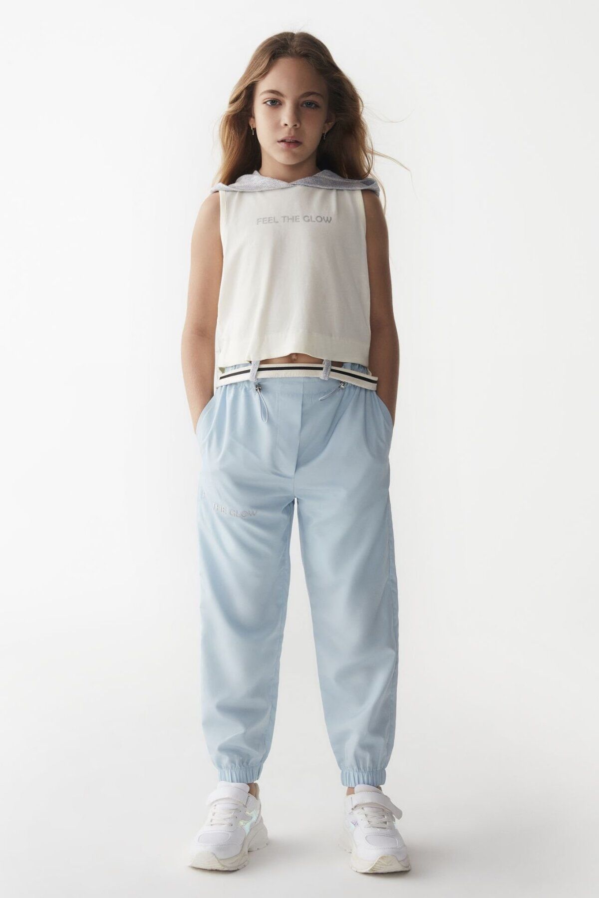 Nk Kids Nk Mavi Bel ve Paça Lastikli Pantolon ( 8-14 Size )