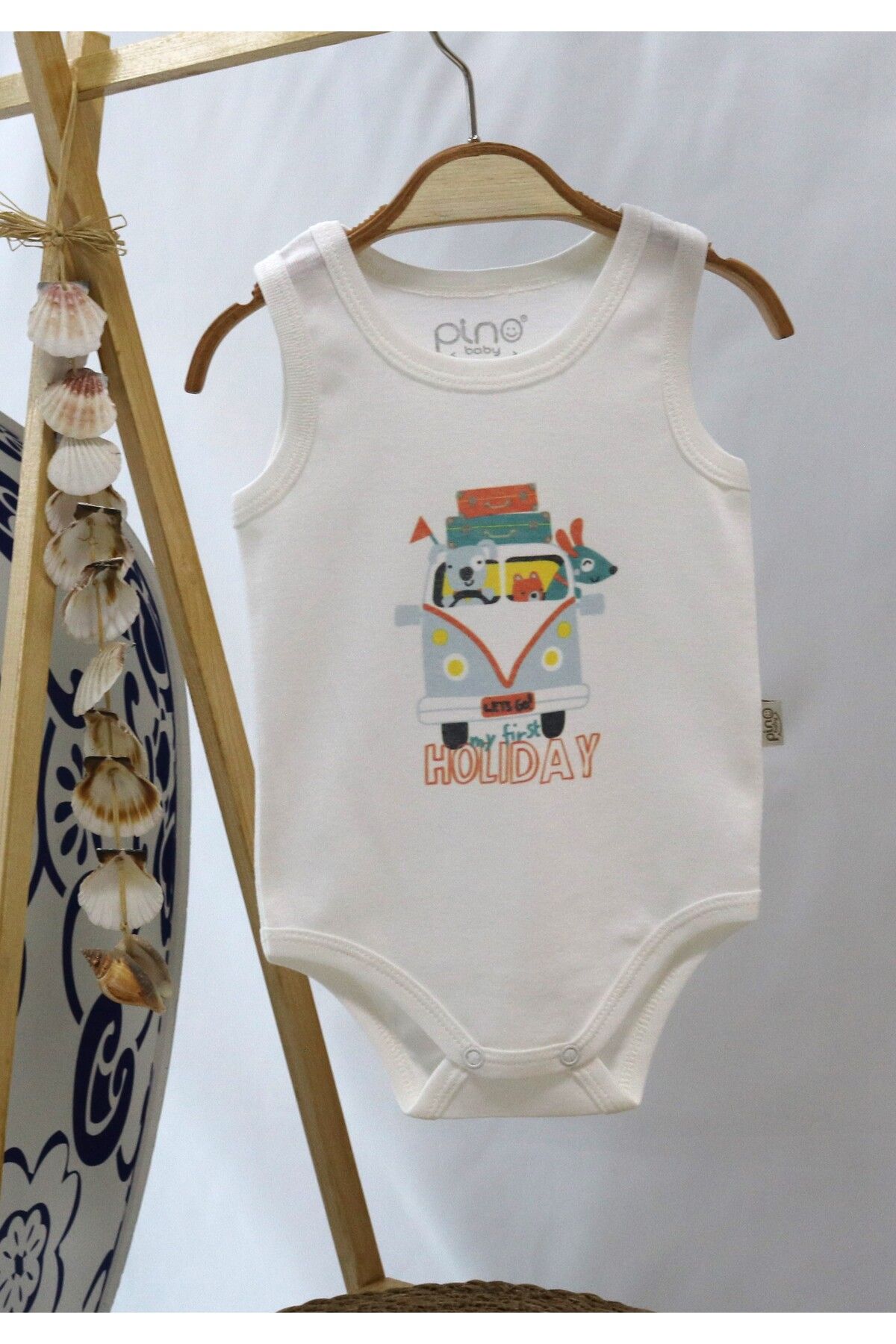 Pino Baby Dijital Baskılı Atlet Bebek Body