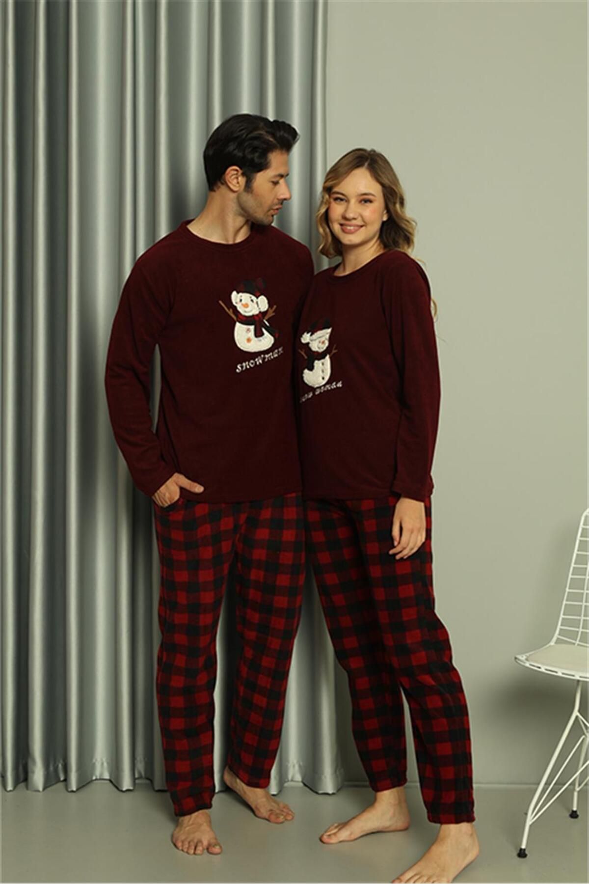 Akbeniz Welsoft Erkek Polar Sevgili Kombini Pijama Takımı 50121 Tek Takım Fiyatıdır