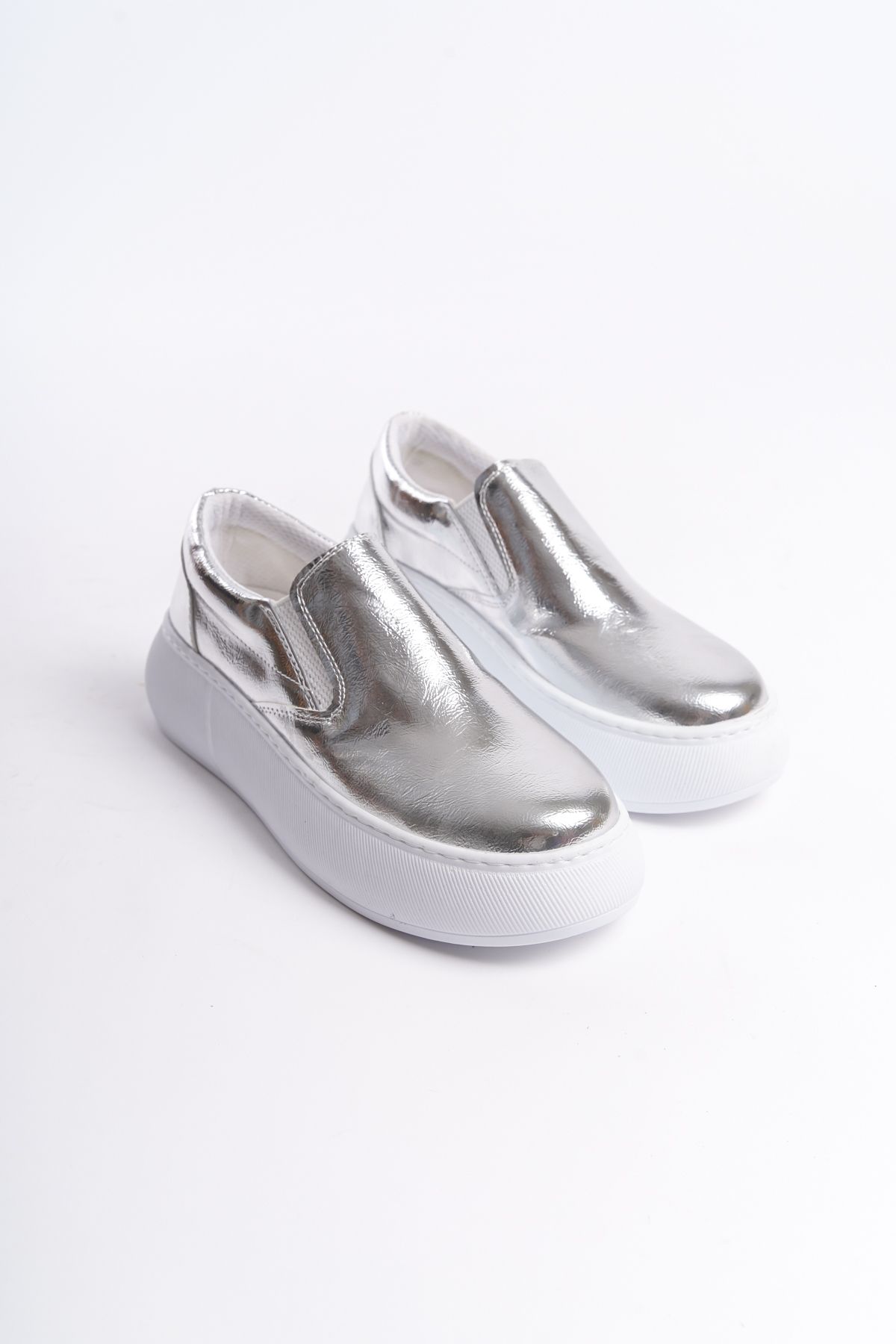 Moda Değirmeni Gümüş Kadın Sneaker BG1137-101-0012