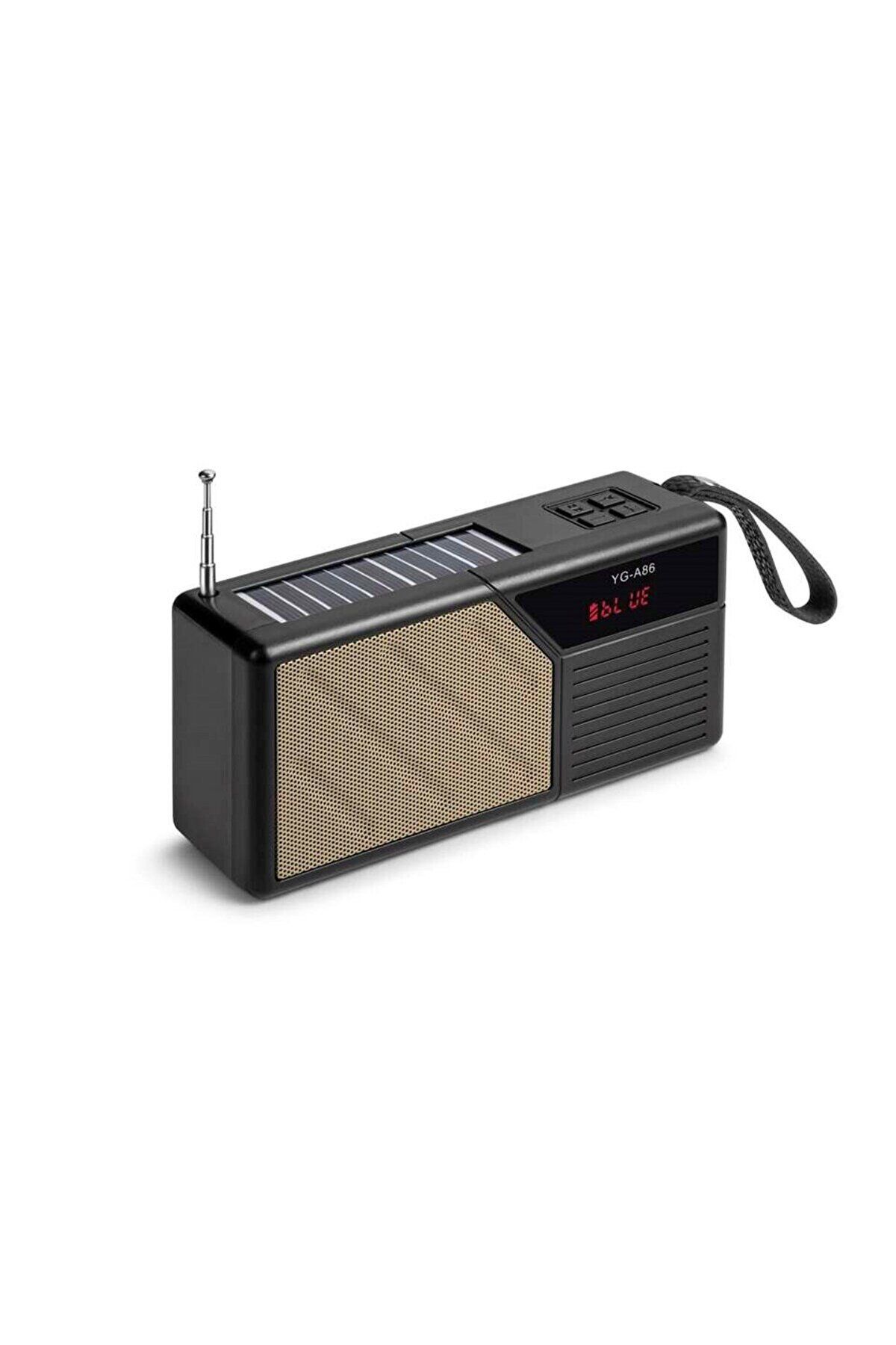 WASHA Solar Güneş Enerji Dijital Ekran FM Radyo Fenerli Bluetooth Hoparlör