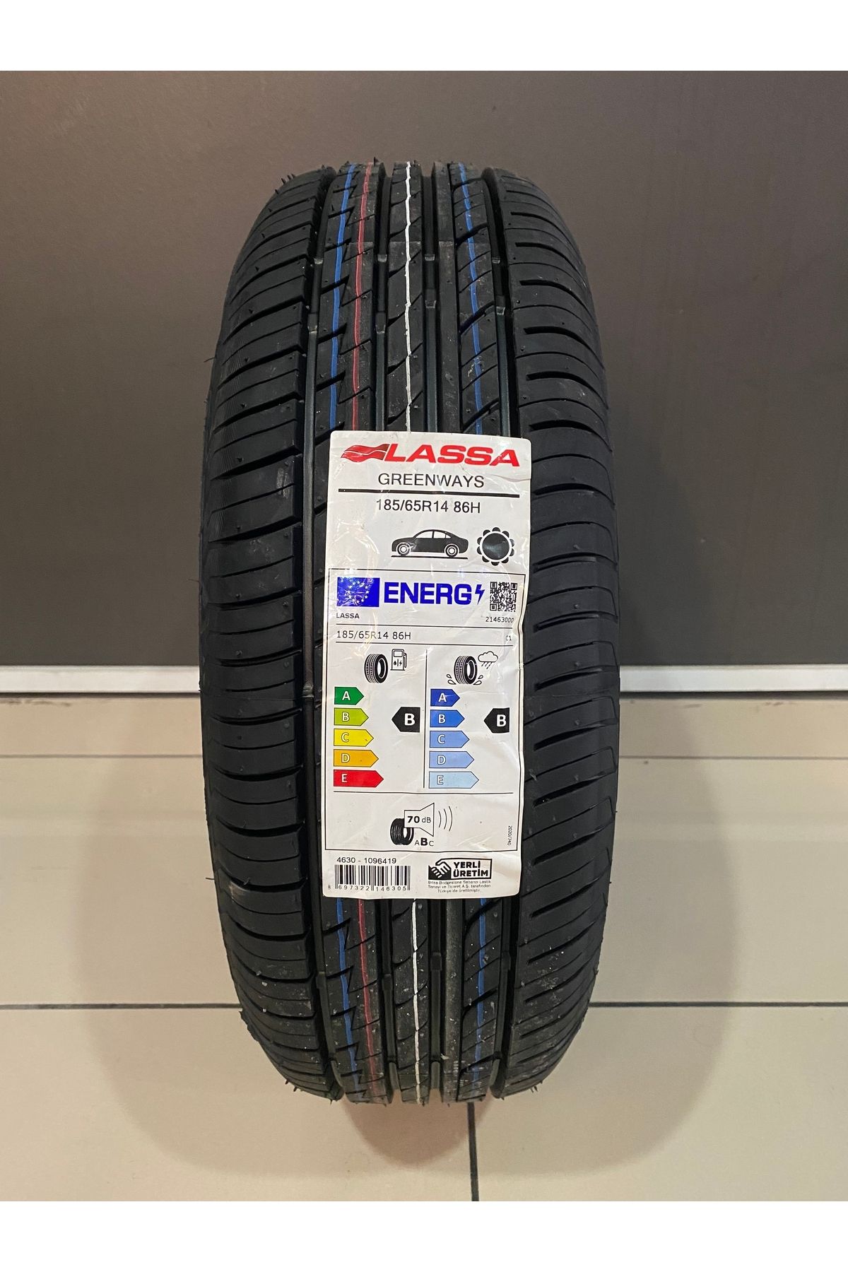 Lassa 185/65R14 86H GREENWAYS OTO YAZ LASTİĞİ (ÇELİK SİBOP HEDİYE- ÜRETİM 2023)