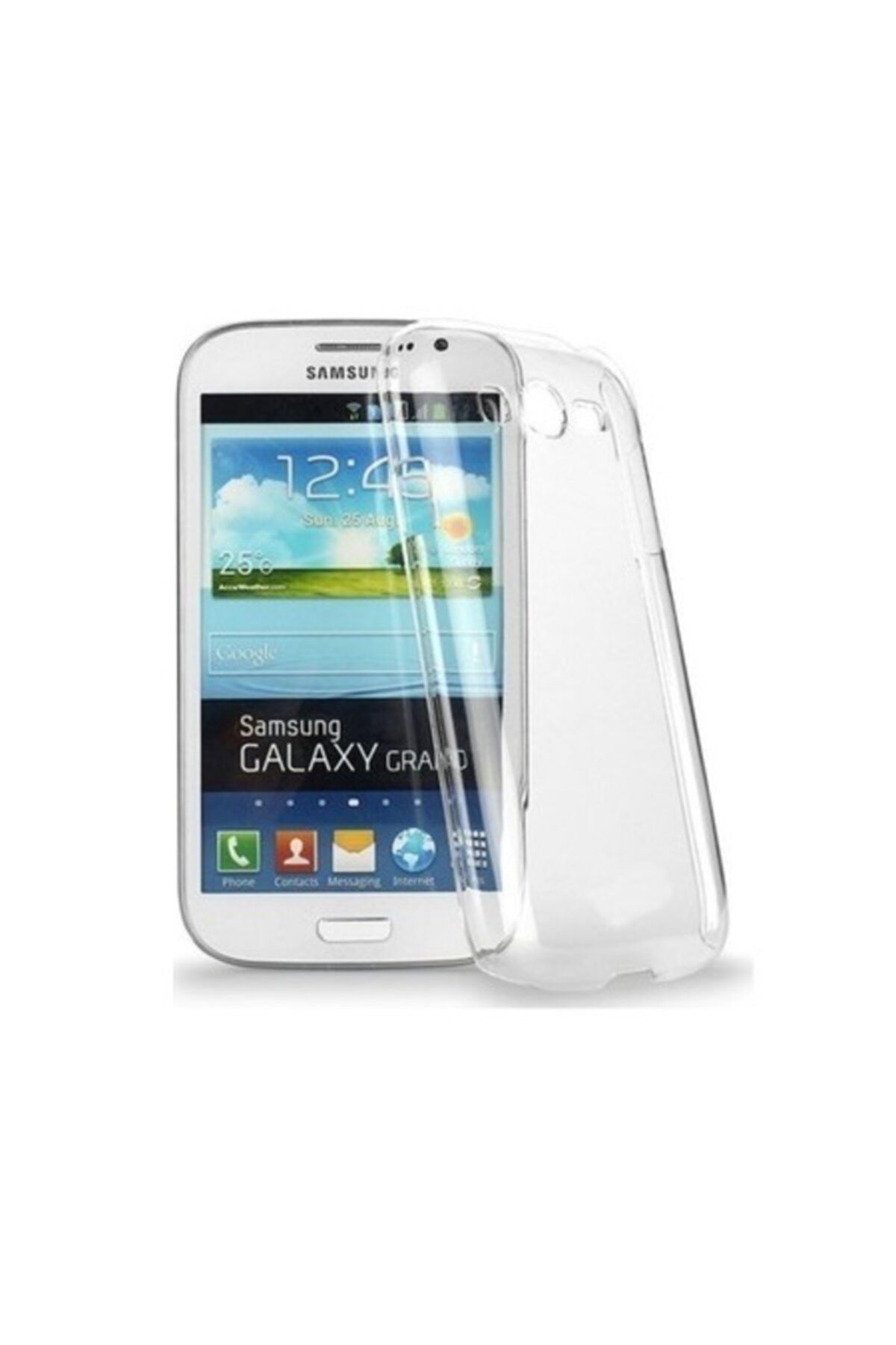 Penguen Samsung Galaxy Grand I9082 Uyumlu Şeffaf Silikon Kılıf