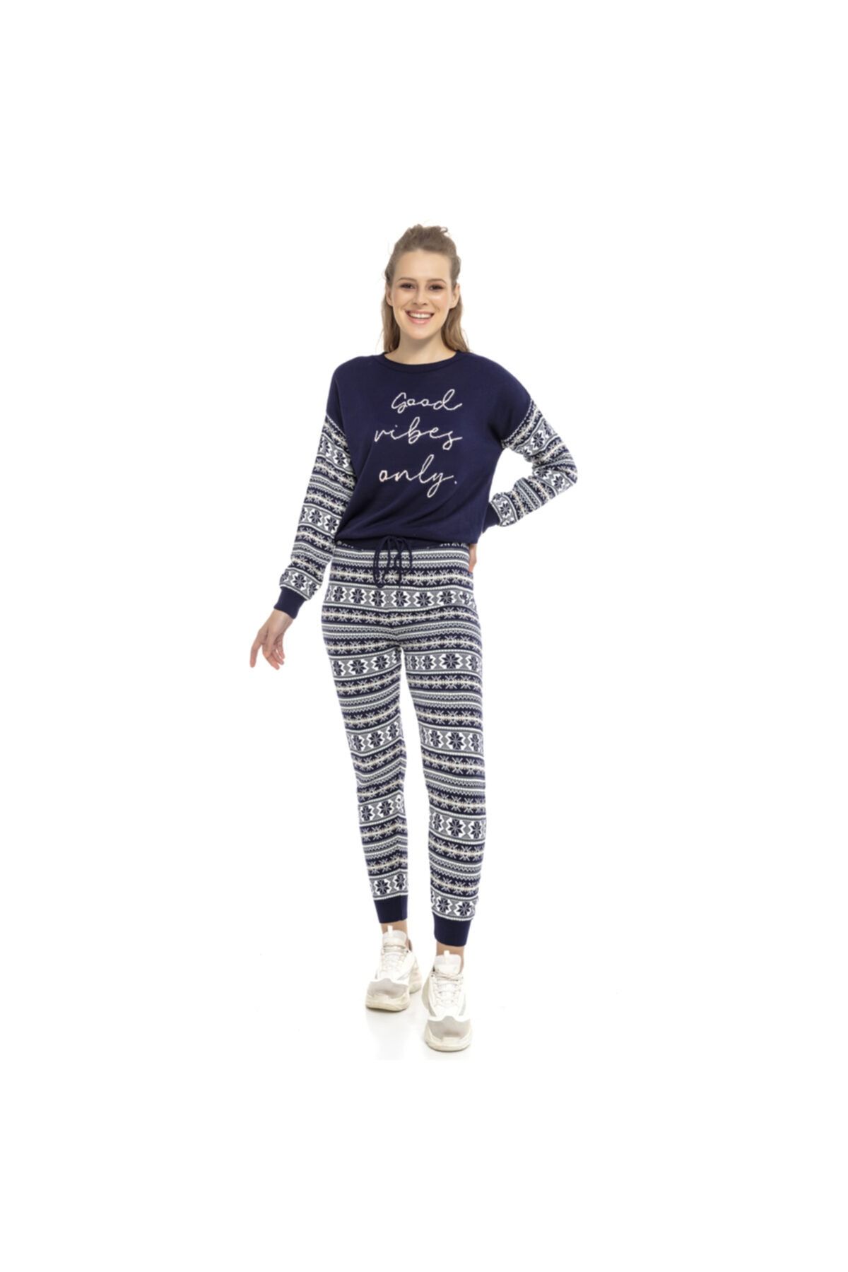 Miniso Kadın Lacivert Pijama Takımı