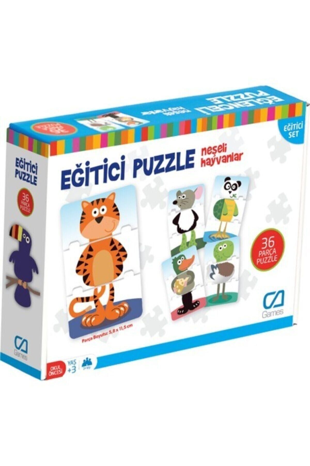 CA Games Eğitici Puzzle Neşeli Hayvanlar Ca.5028
