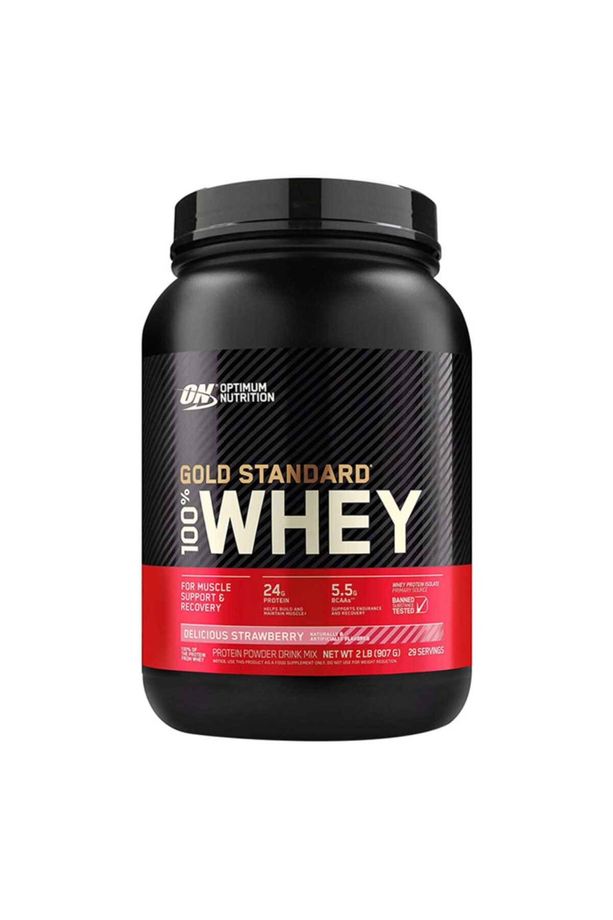 Optimum Nutrition Optimum Gold Standard Whey Protein Tozu 908 Gr - Beyaz Çikolata - Ahududu