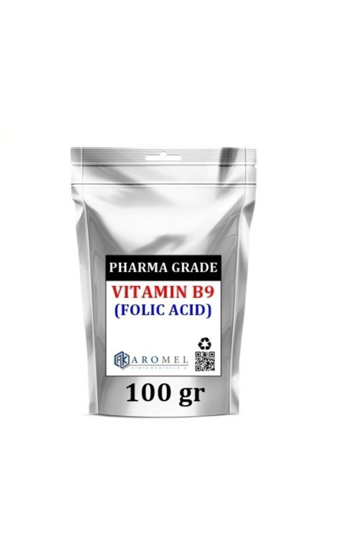 Aromel B9 Vitamini Folik Asit | 100 Gr | Folic Acid Folate