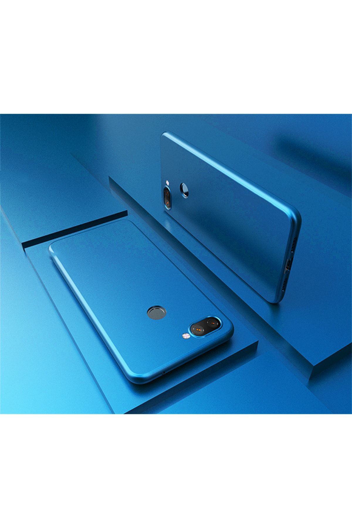 Molly Xiaomi Mi 8 Lite Uyumlu Mavi Bexls Silikon Kılıf