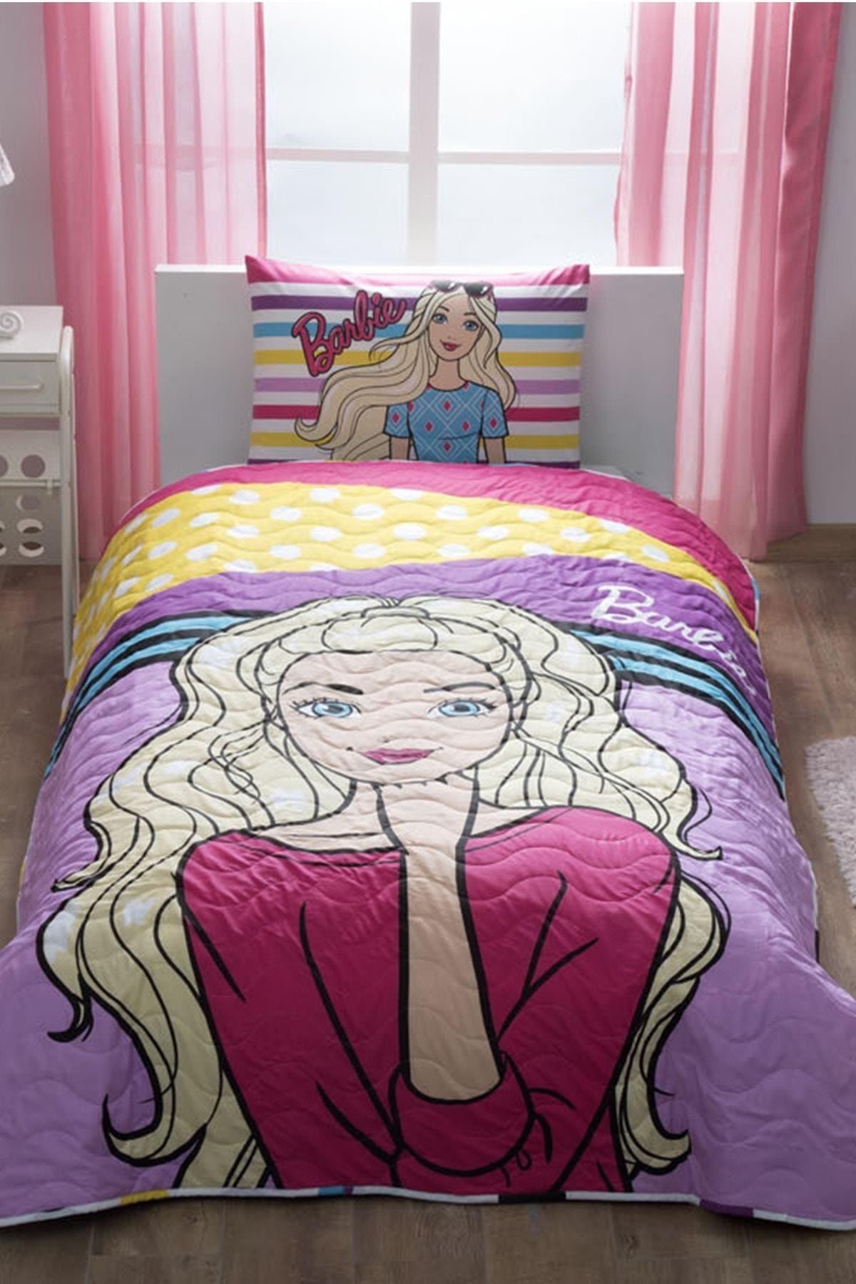 Taç Boze Lisanslı Cpp Yatak Örtüsü Seti Barbie Dream