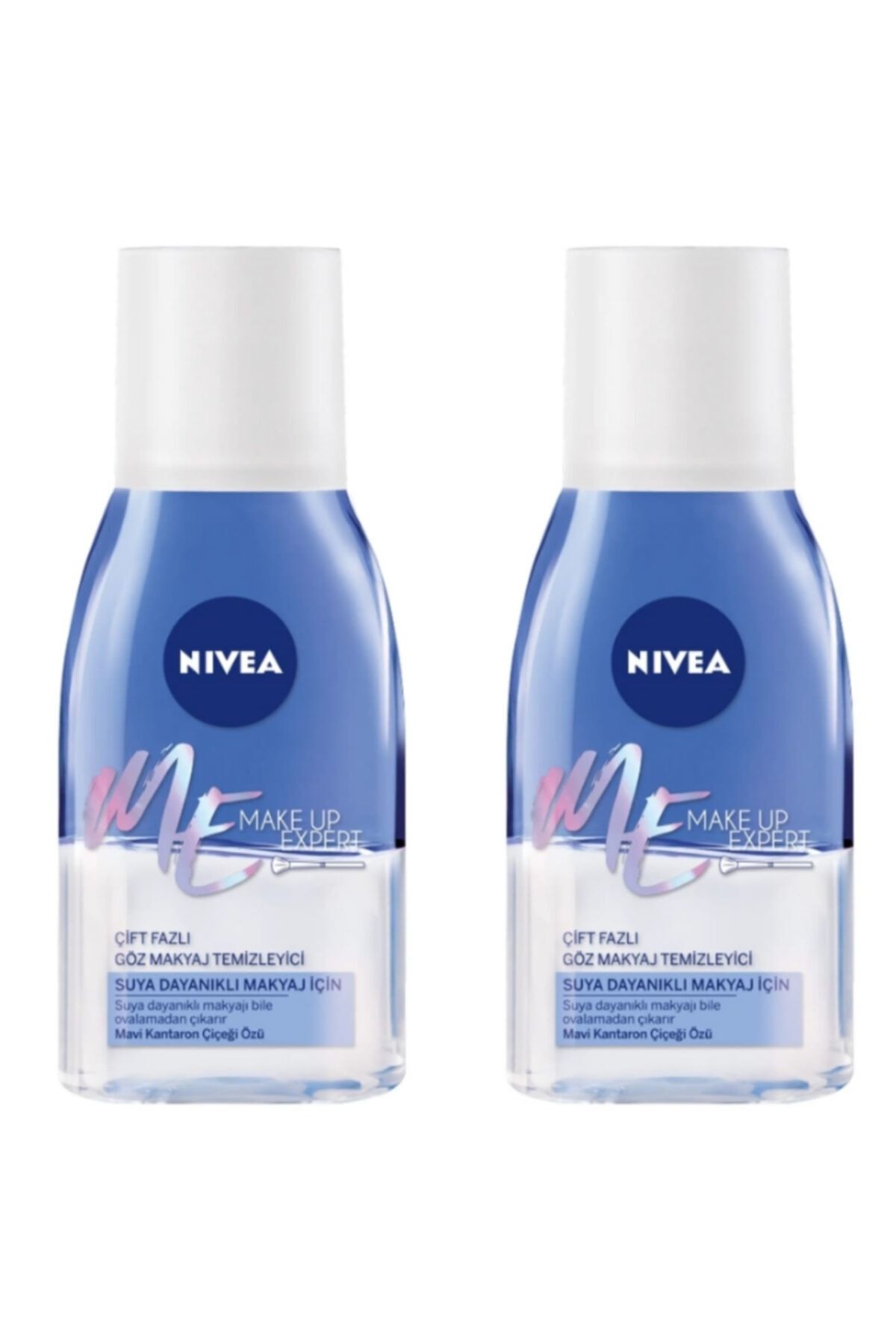 NIVEA Me Make Up Expert Çift Fazlı Makyaj Temizleyici Suya Dayanıklı Makyaj Için 2'li