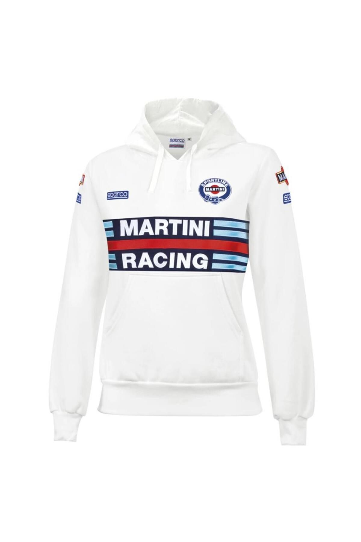 Sparco Martini Racing Felpa Lady Hoodıe Beyaz S Beden