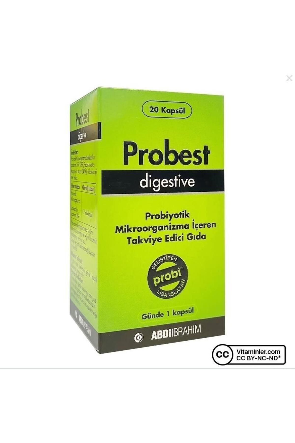 Probest Digestive Probiyotik 20 Kapsül (E2'quality)