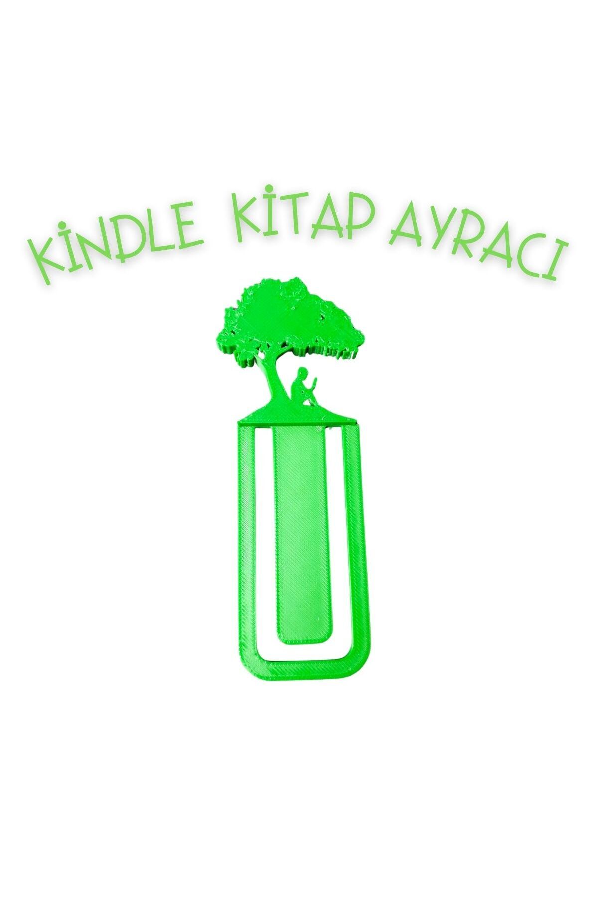 PLA Kindle logolu ağaç kitap ayracı hediyelik