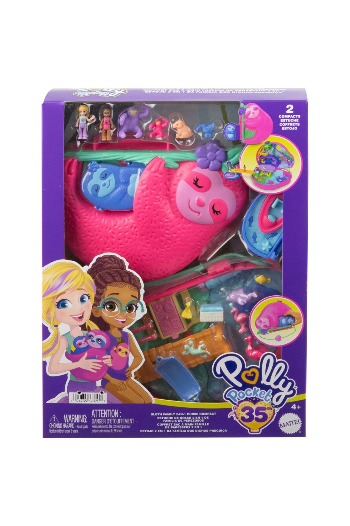 Mattel Polly Pocket 2'si 1 Arada Çanta Olabilen Micro Oyun Seti GKJ63-HRD40