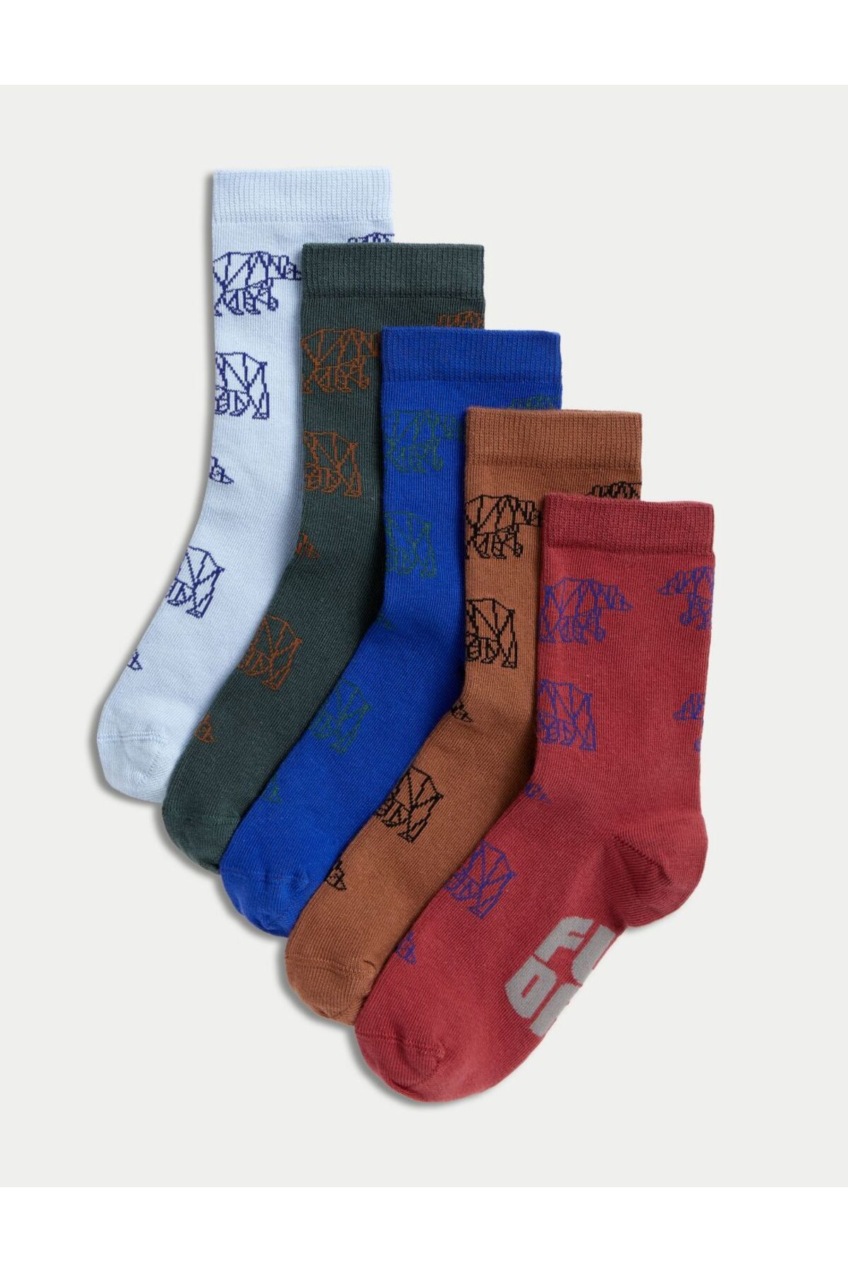Marks & Spencer 5'li Ayı Desenli Çorap