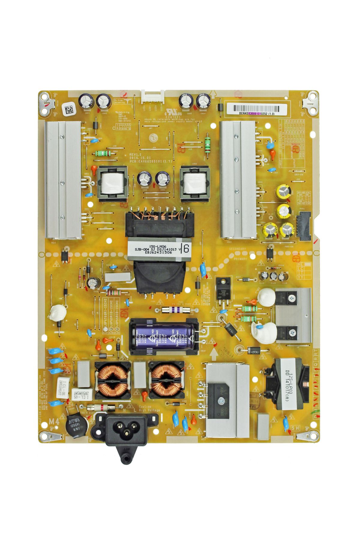 LG LGEAX66203101 (1.7) EAY63689101 LGP4760RI-15CH2 50LF650V-ZB  55LF650V Power Supply