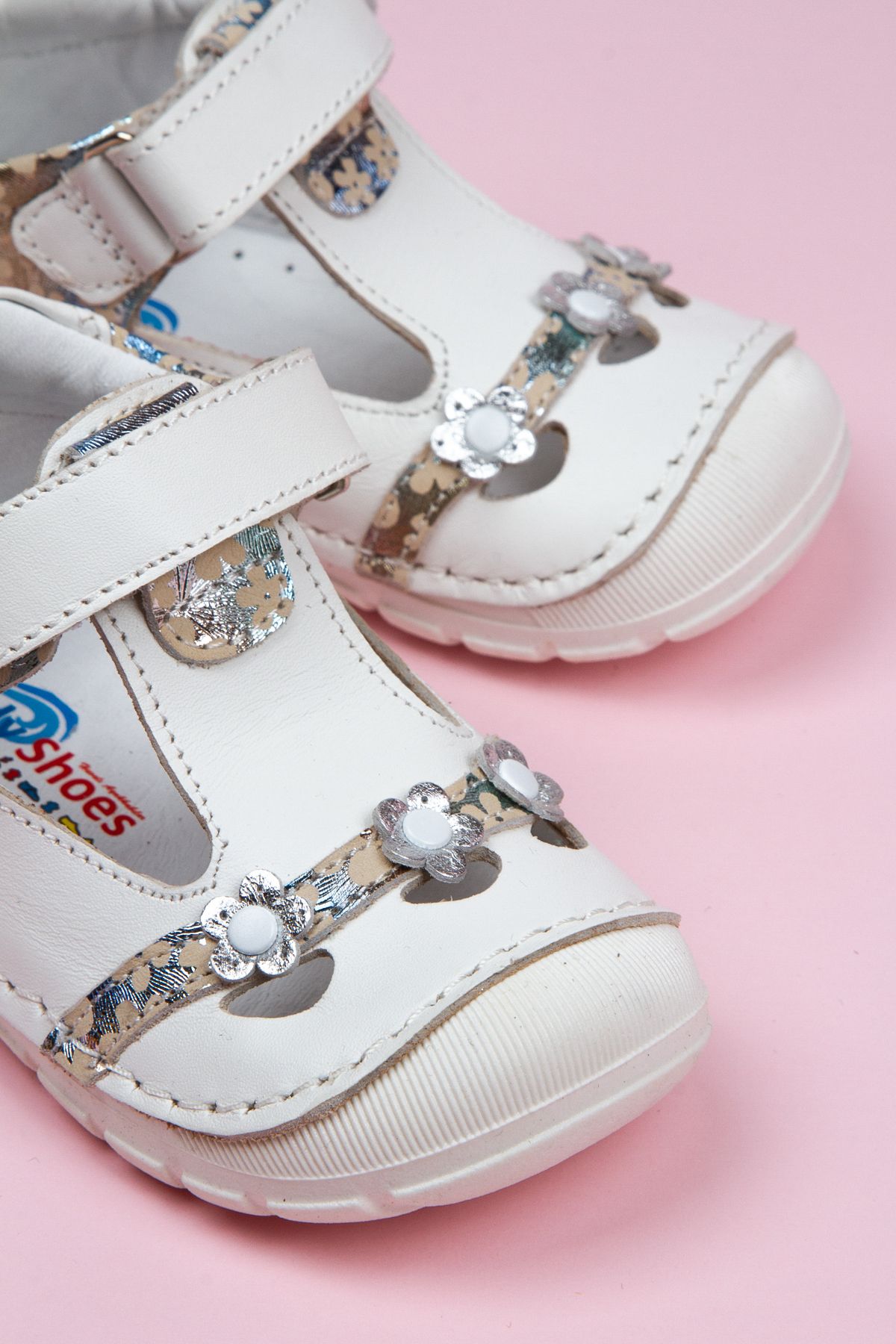 Windy Shoes Hakiki Deri Solo Papatya Ortopedik Kız Bebek Çocuk Sandalet Günlük Yürüyüş Ayakkabısı