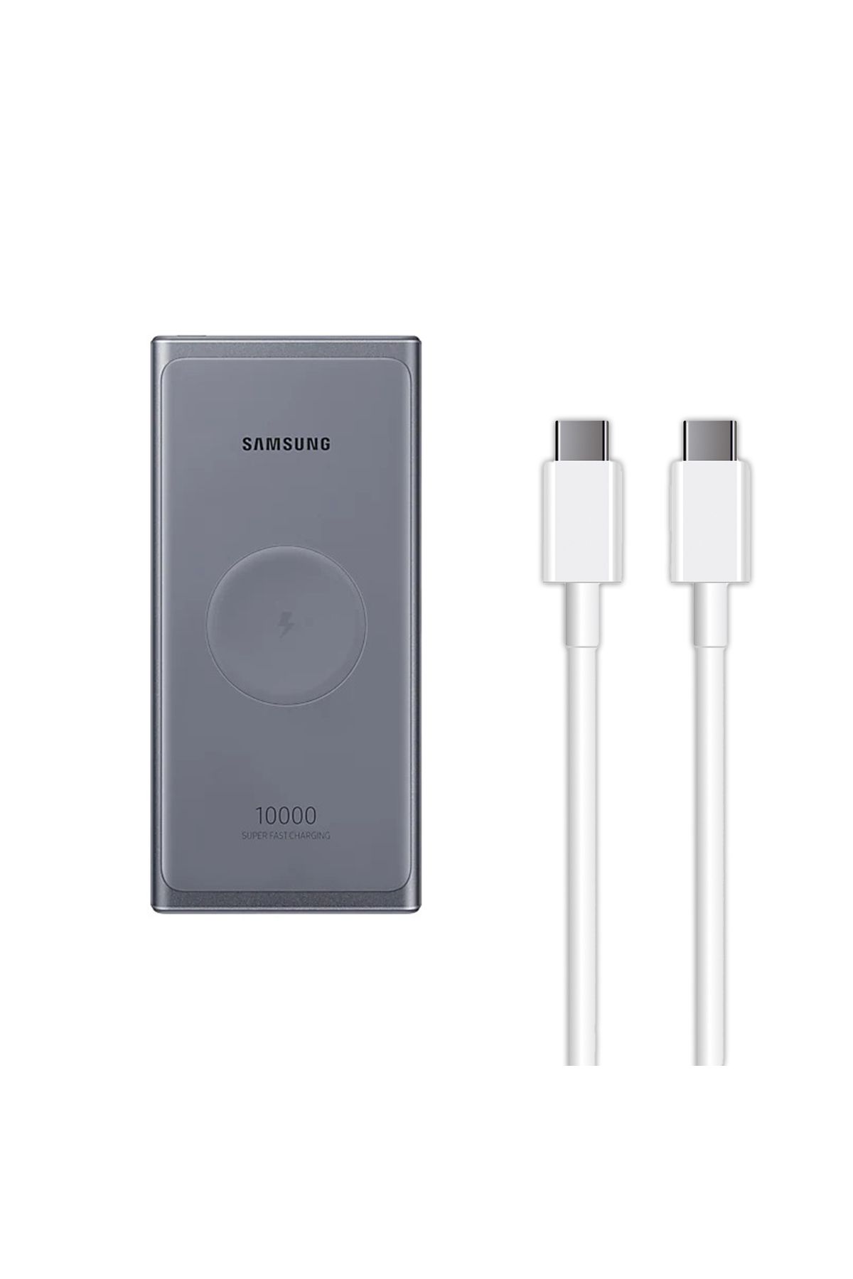 Samsung Galaxy A24 İle Uyumlu 25W 10000mAh Kablosuz Şarj Özellikli 2 Metre Type-C to Type-C Kablolu