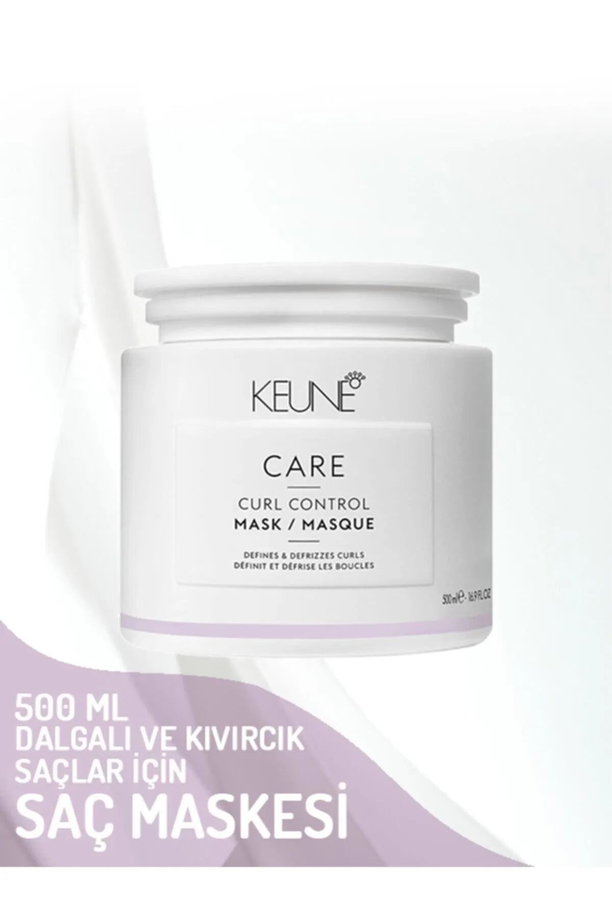 Keune Curl Control Kuru Kıvırcık Saçlar İçin Nemlendiren İçeriği Zengin Maske 500 ml 16.9 fl oz CYT6