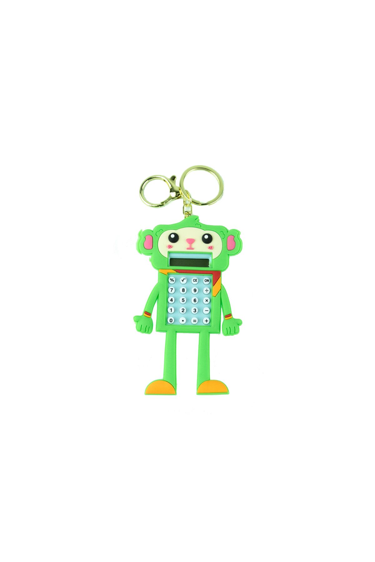 Erzi Hesap Makinesi Robot Mini Anahtarlıklı Labirent Oyunlu Yeşil