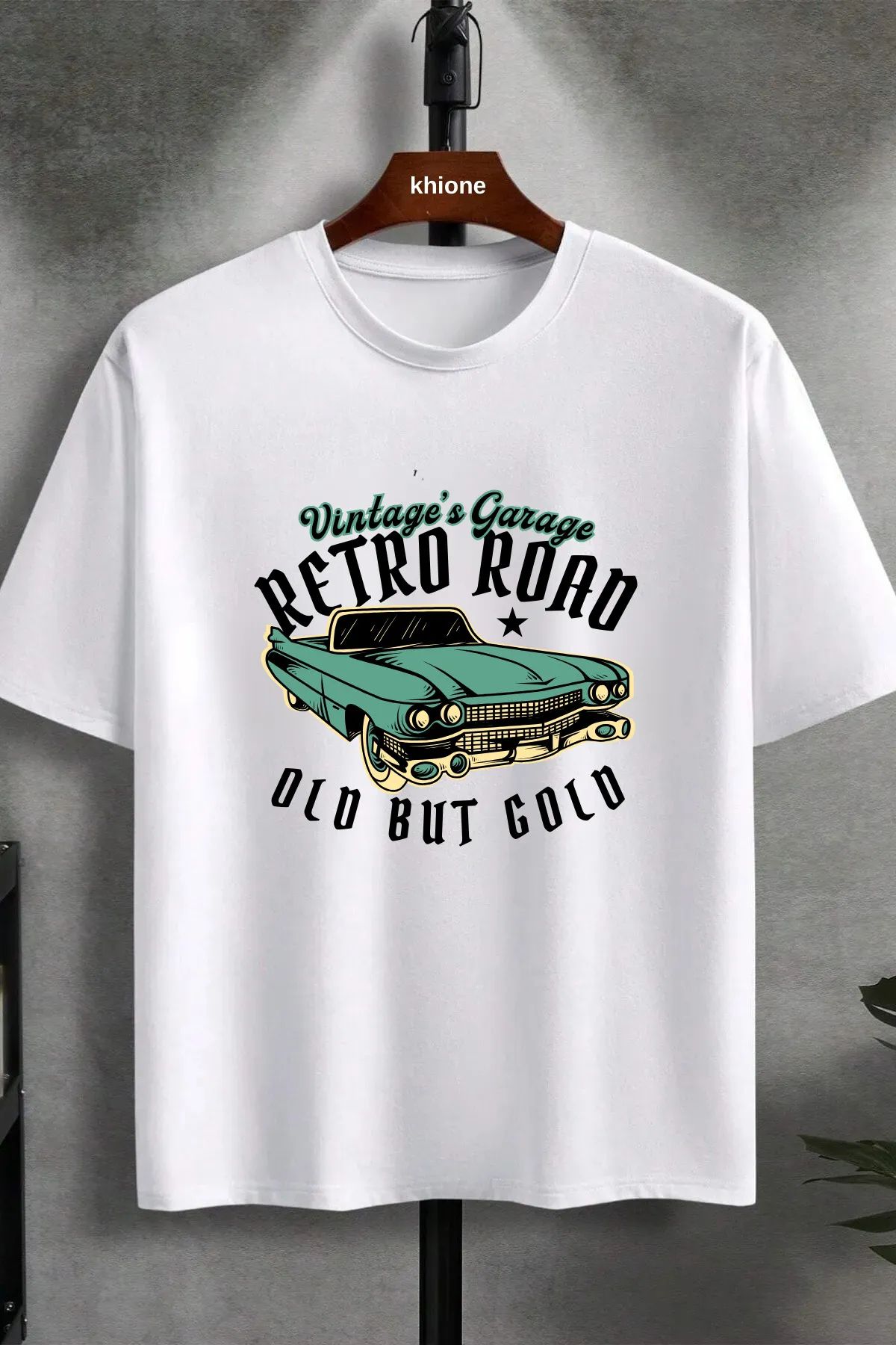 LecaTTe Unisex Tasarım Retro Road Baskılı %100 Pamuk T-shirt