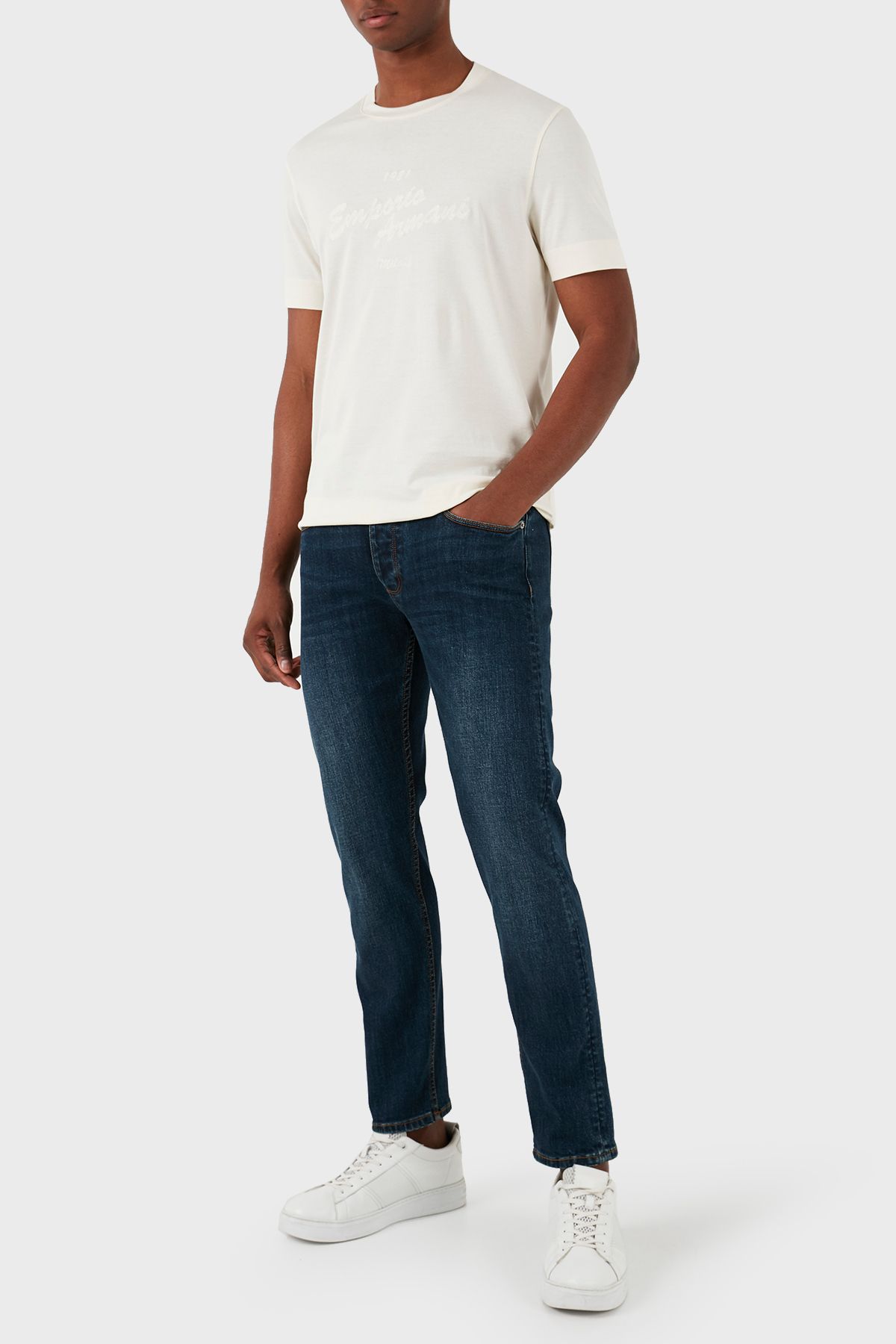Emporio Armani J75 Düşük Bel Slim Fit Jeans Erkek KOT PANTOLON 3D1J75 1DRRZ 0942