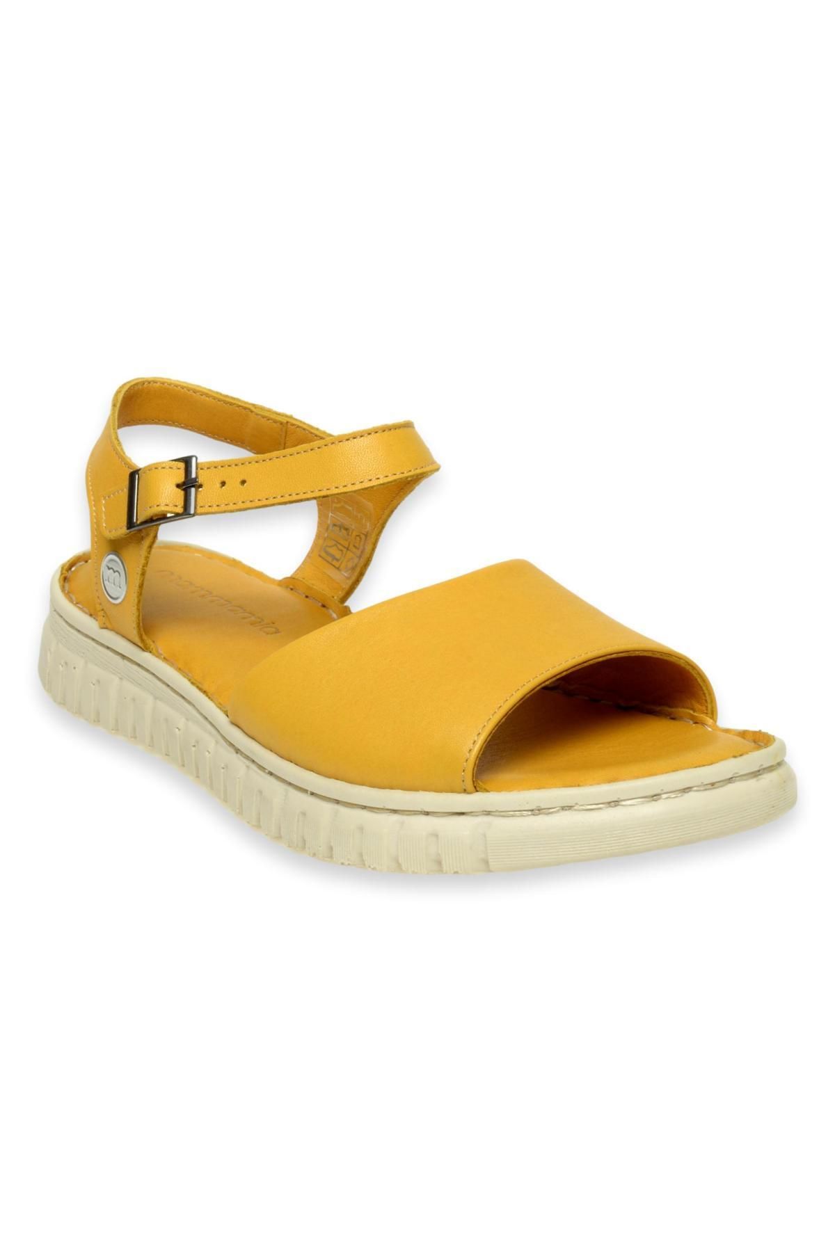 Mammamia D24Ys-1345Z Günlük Sarı Kadın Sandalet