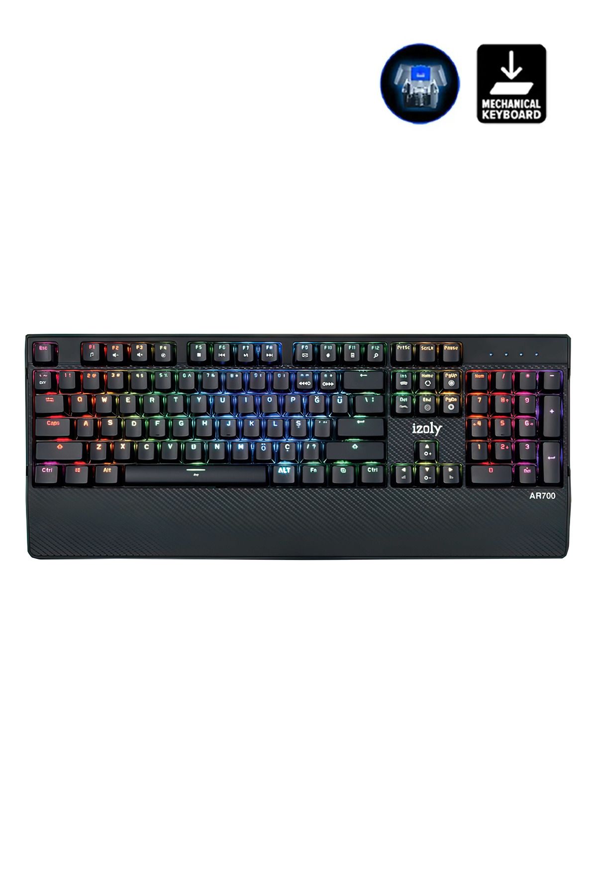 IZOLY Andromeda K500 Rainbow Mekanik Q Gaming Klavye RB000116