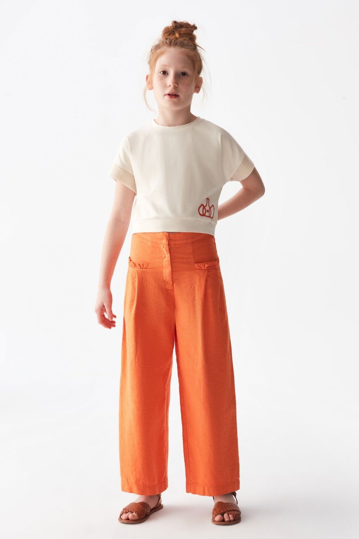 Nk Kids Nk Turuncu Star Pantolon ( 8-14 Size )
