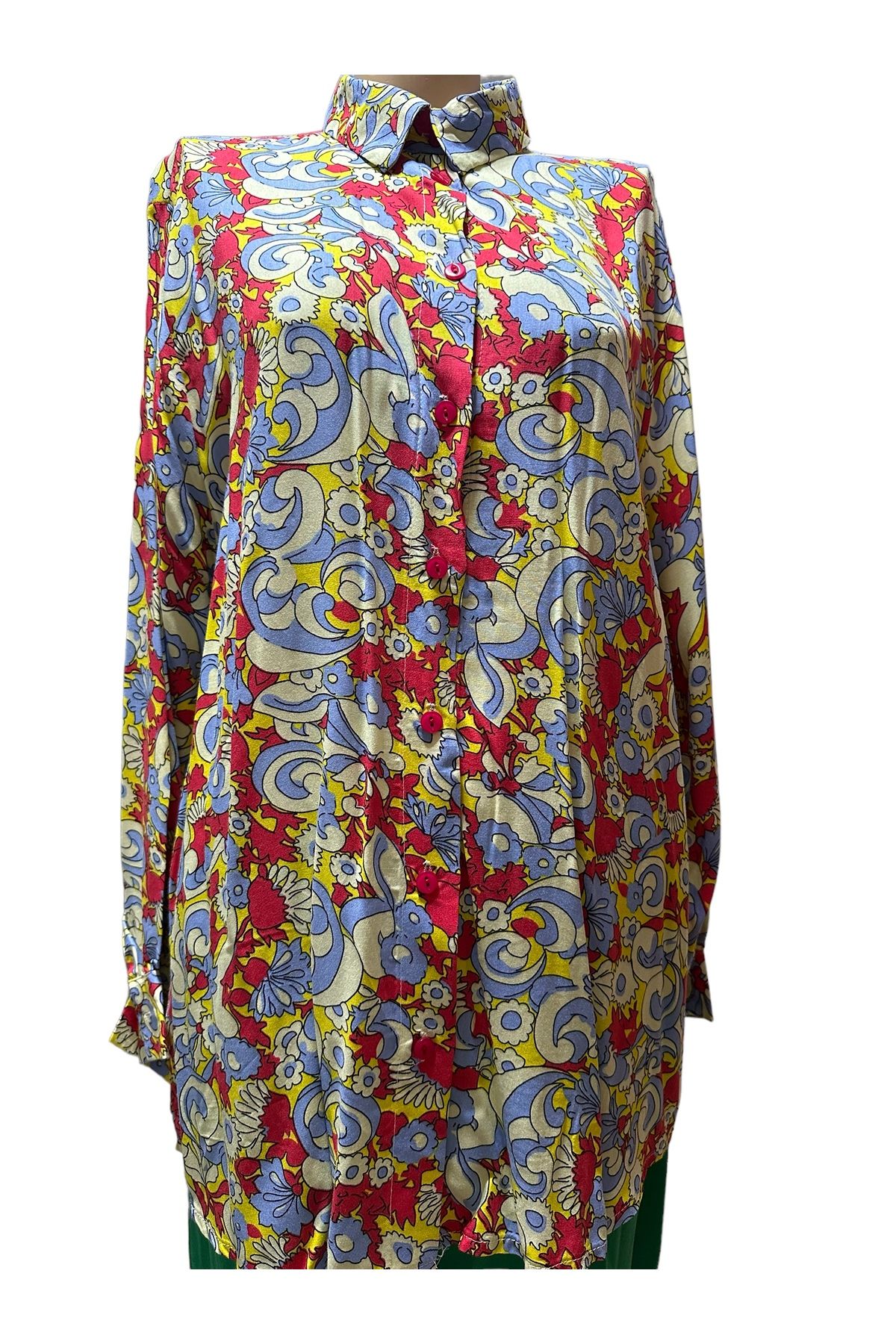 TREND Kadın Desenli  Gömlek Tunik