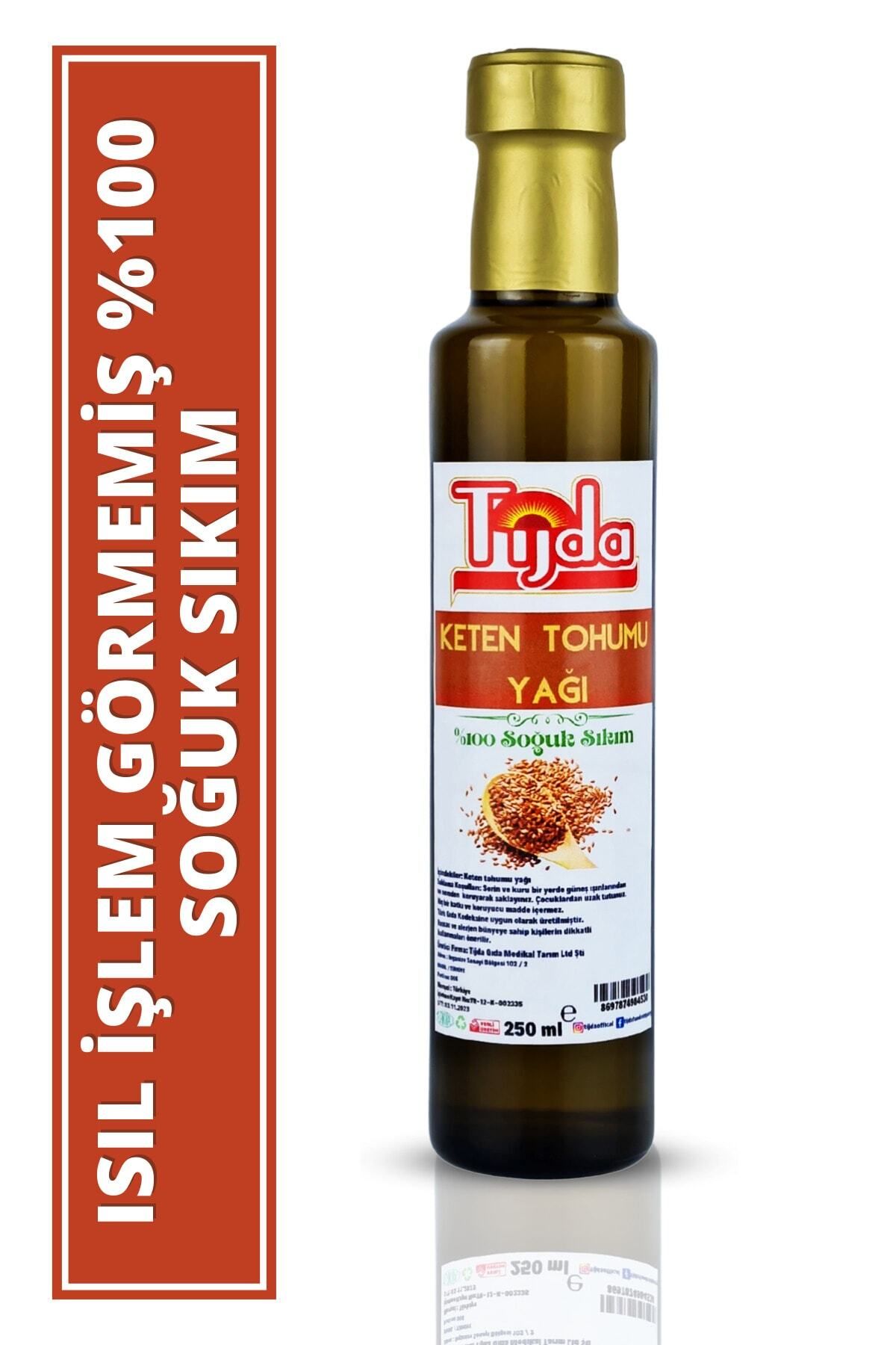 TİJDA Keten Tohumu Yağı ( %100 Soğuk Sıkım ) 250 Ml.