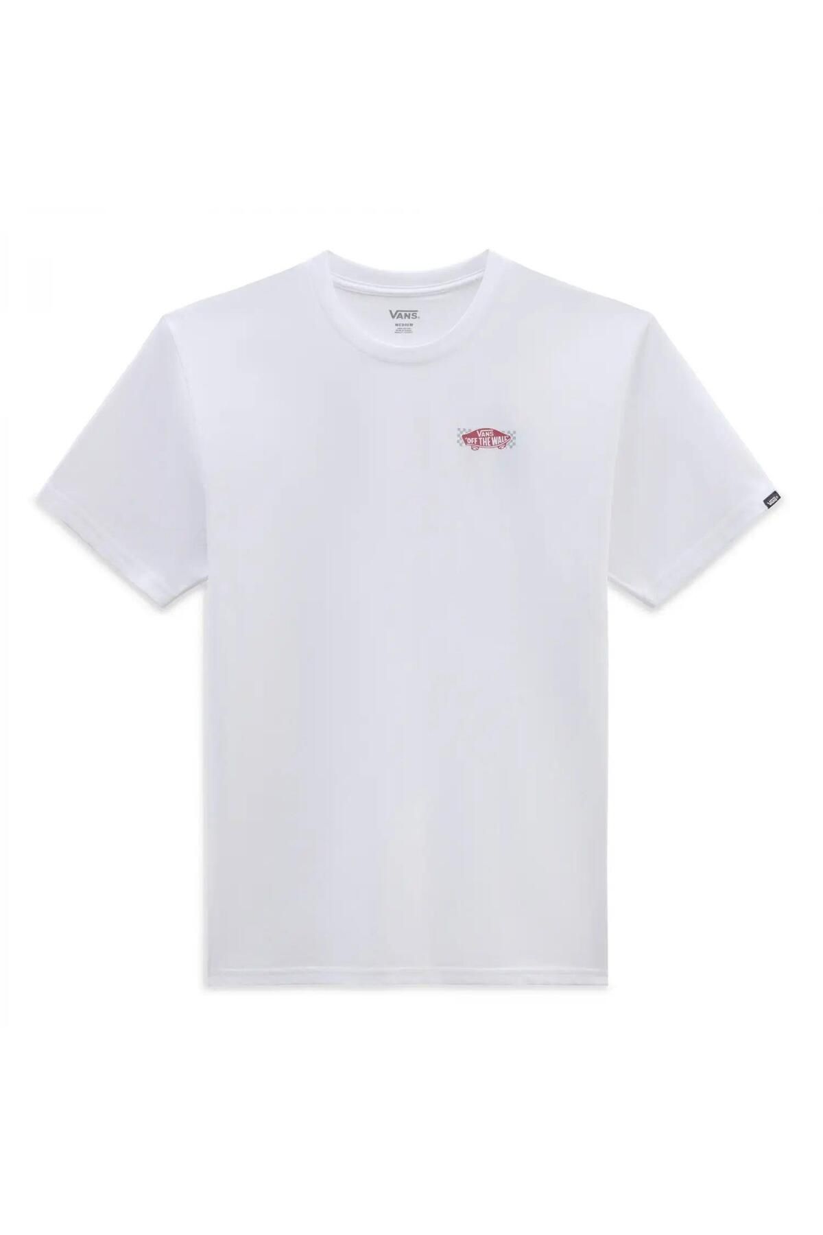 Vans WAYRACE TEE-B Erkek T-Shirt VN000FKMWHT1 Beyaz-XL