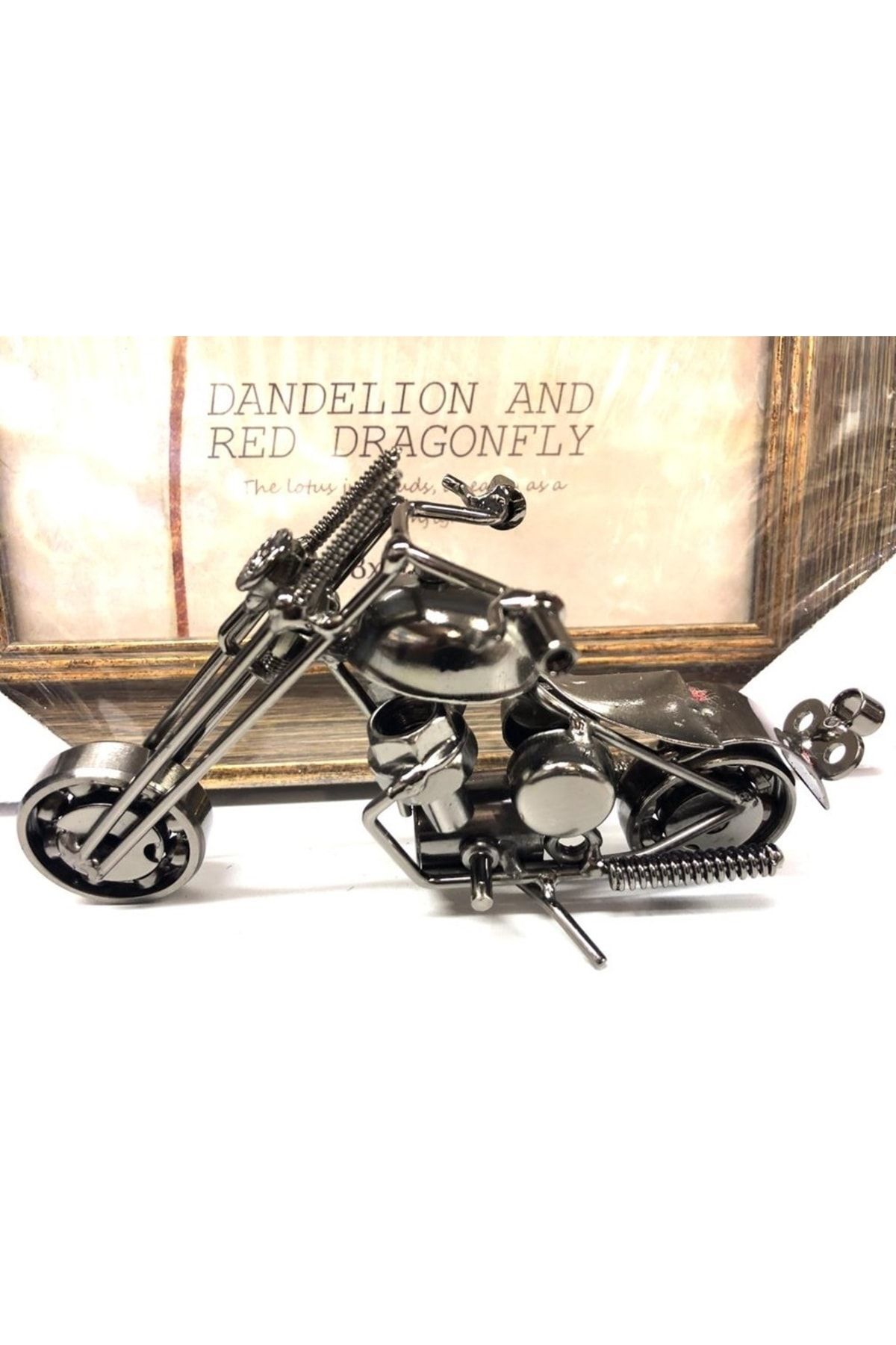 HEDUMAY Metal Foksiyonlu Masa Süsü Dekor Orta Boy Motor Harley Davidson M38