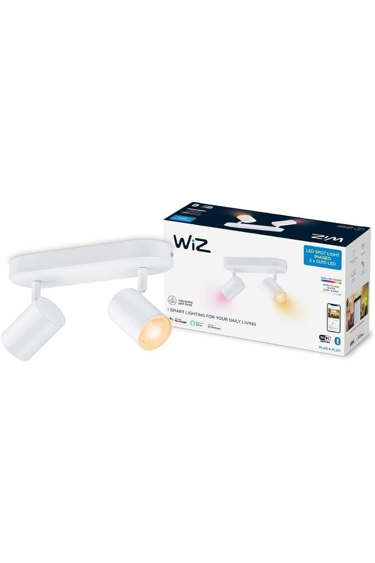 Wiz Imageo 2'li Spot Ayarlanabilir Beyaz ve Renkli Akıllı Tavan Lambası - 929002658801