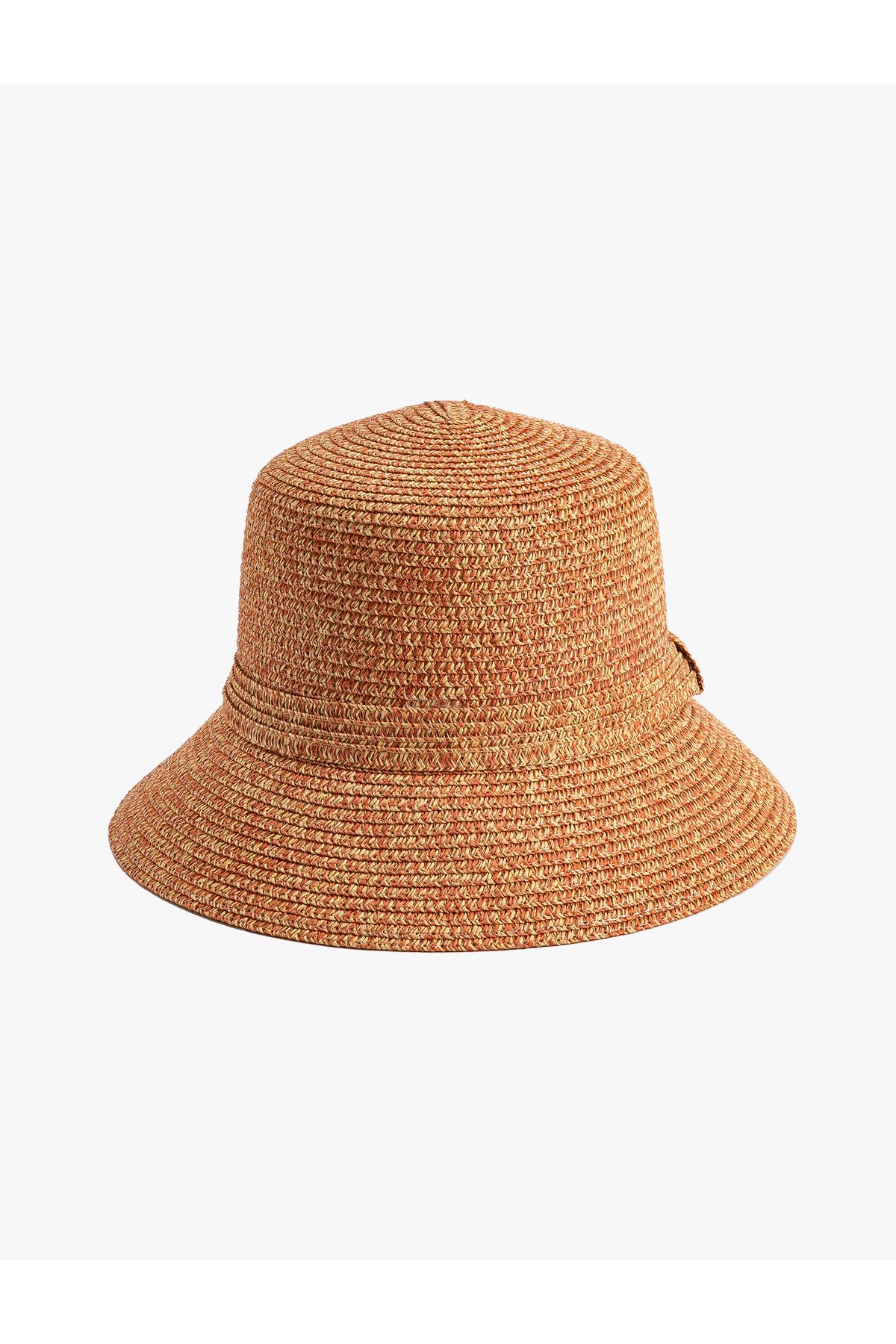 Koton Bucket Hasır Şapka Dokulu