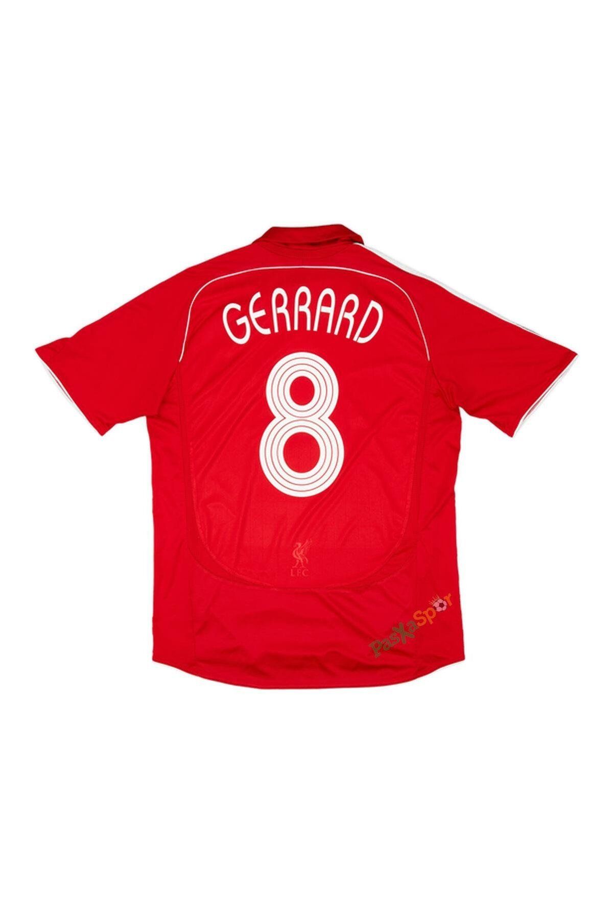 Pasxaspor Profesyonel İthal Kalite Gerrard Liverpool 2007 Sezonu Şampiyonlar Ligi Finali Kısa Kol Forması