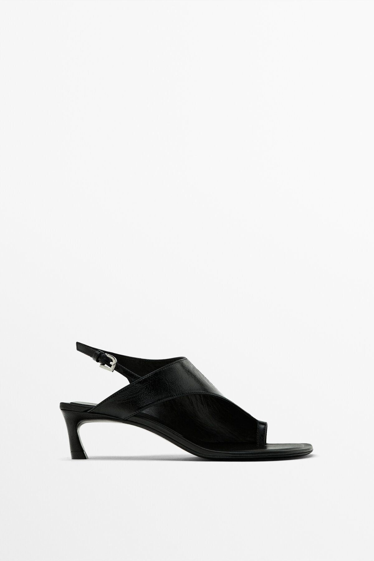 Massimo Dutti Limited Edition - Asimetrik üst tasarımlı topuklu sandalet