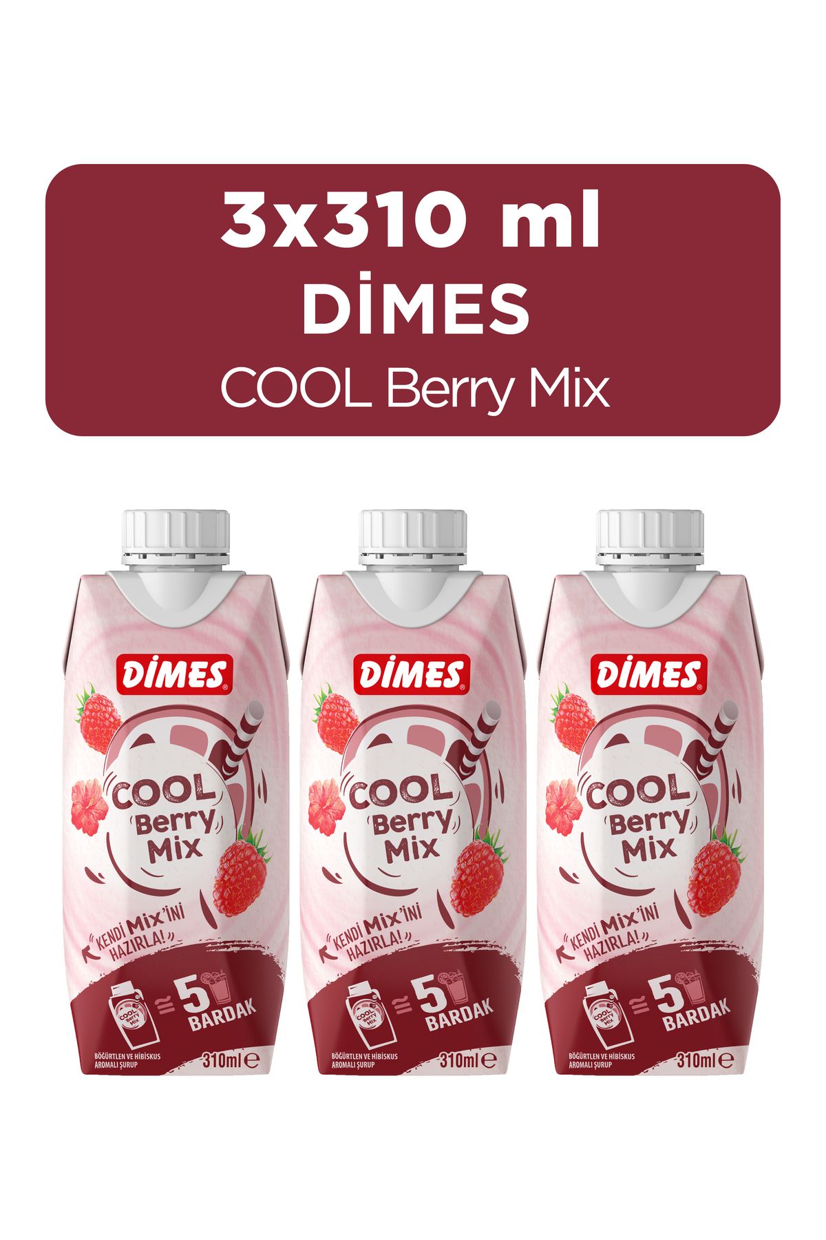 Dimes Cool Berry Mix 310 ml - 3 Adet