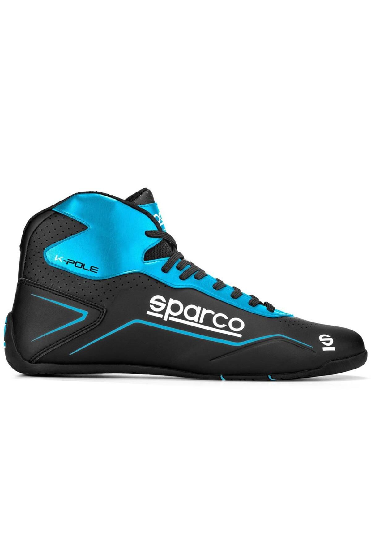 Sparco K-pole Karting Ayakkabısı Siyah Mavi 46 Numara