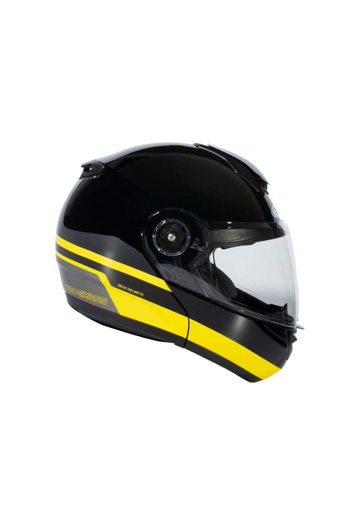 ZEUS Zs-3050 Be6 Black Yellow Çene Açılır Kask