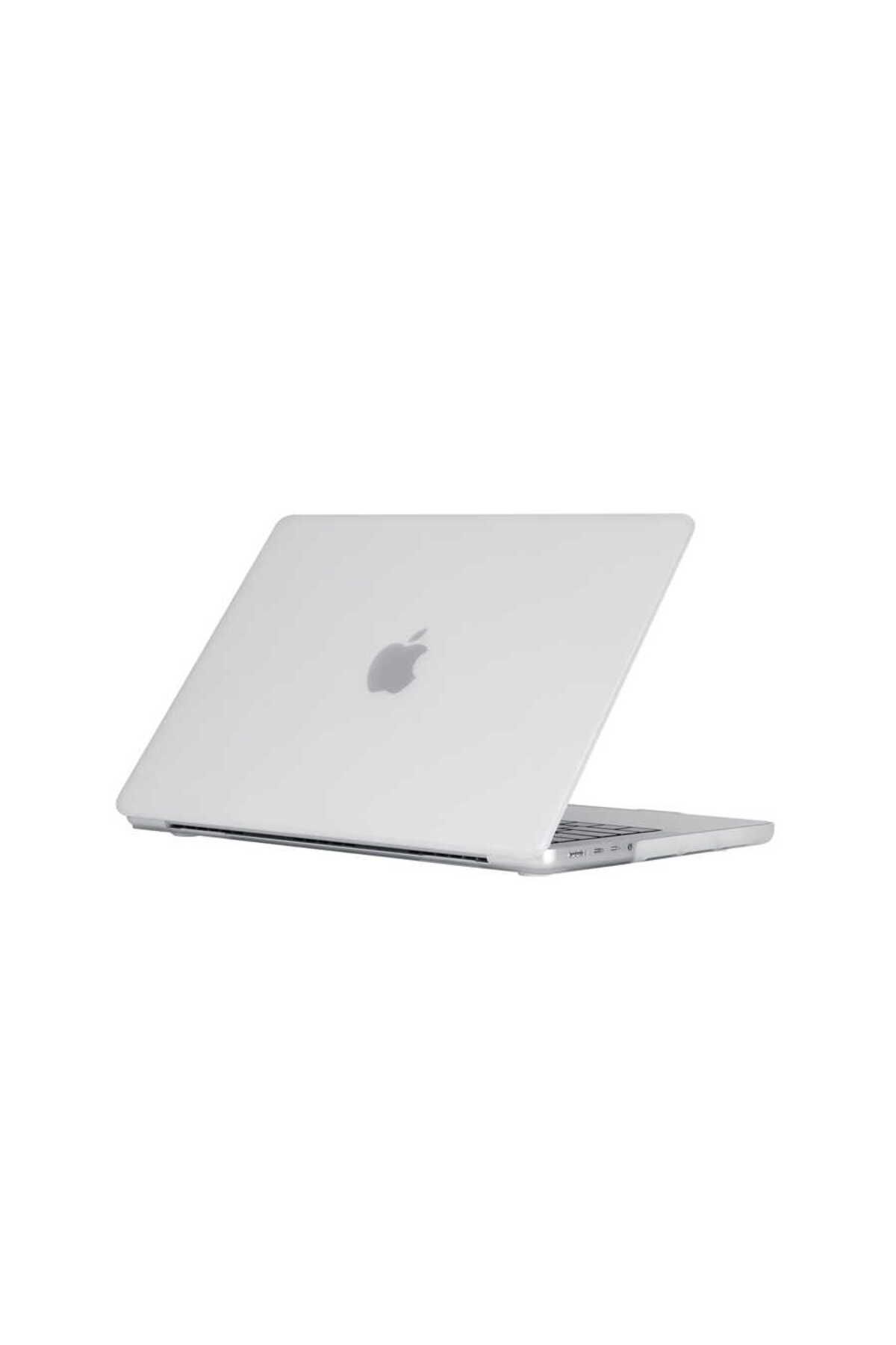 UnDePlus Apple Macbook Pro 16.2 2023 A2780 Kılıf Mat Ön Arka Kapak