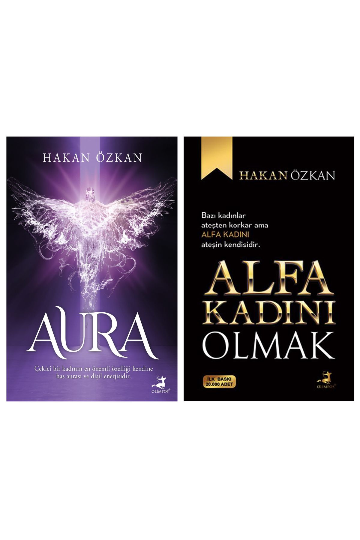 Olimpos Yayınları 2 Kitap / Aura - Alfa Kadını Olmak - Hakan Özkan